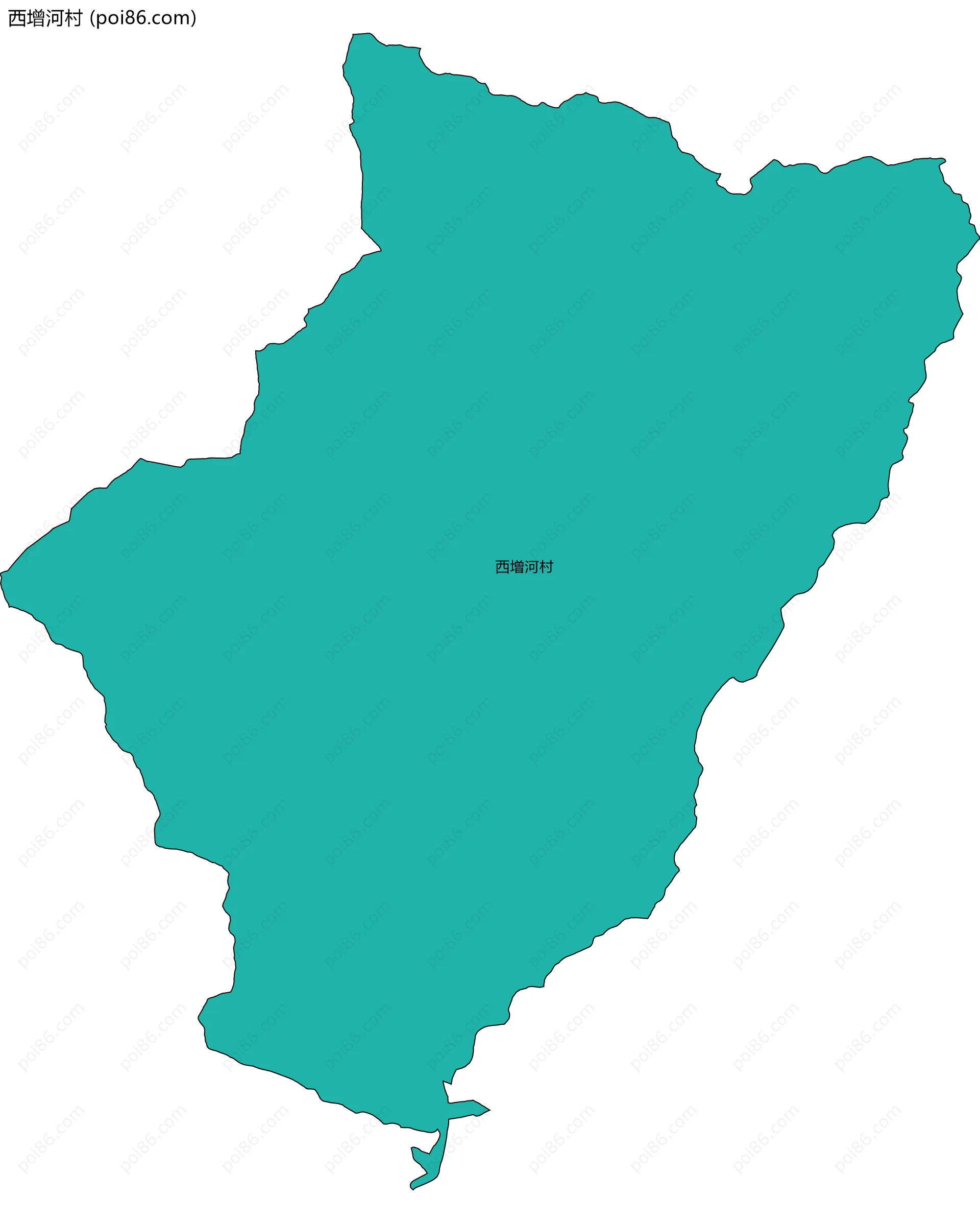 西增河村边界地图