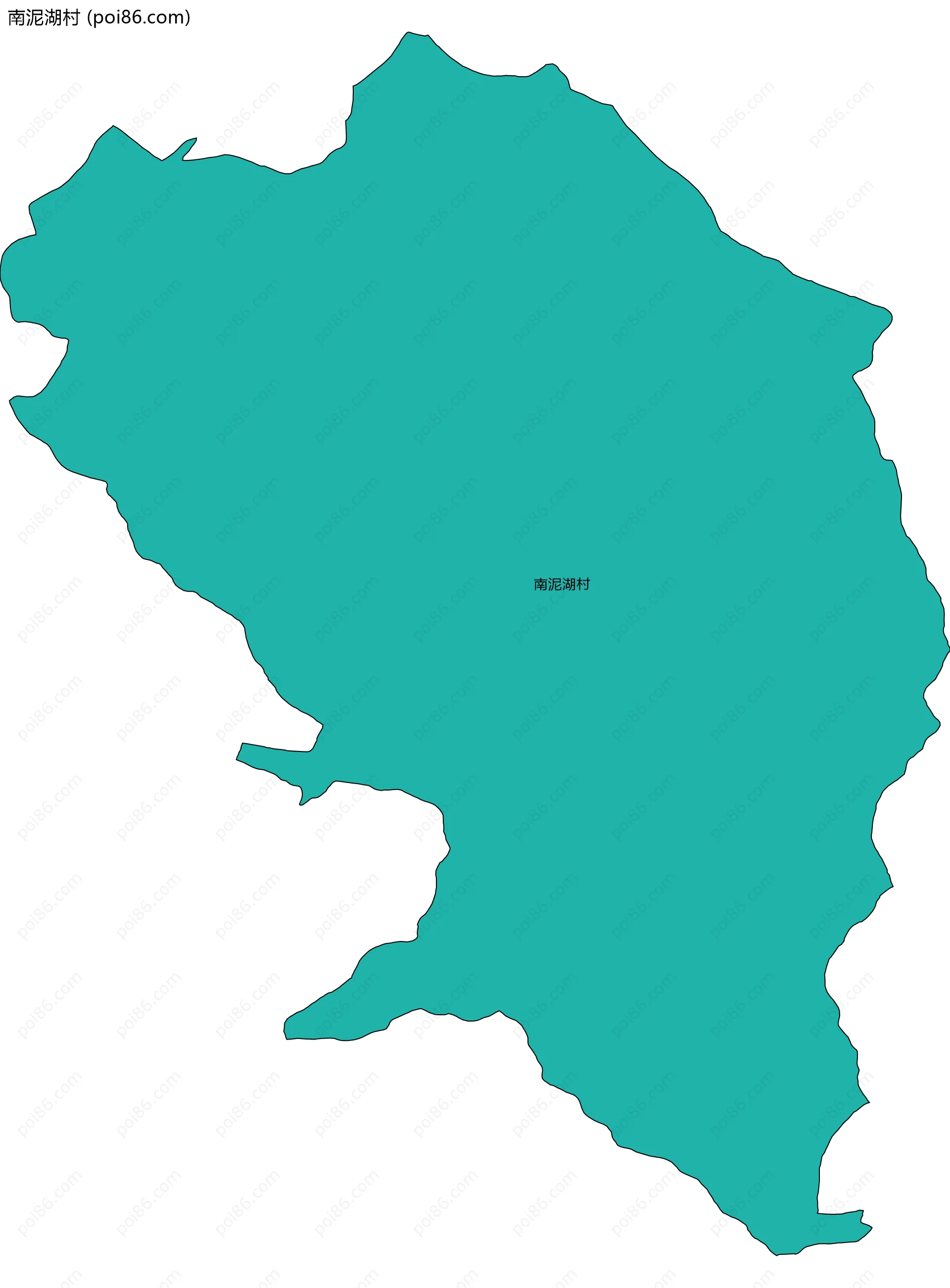 南泥湖村边界地图