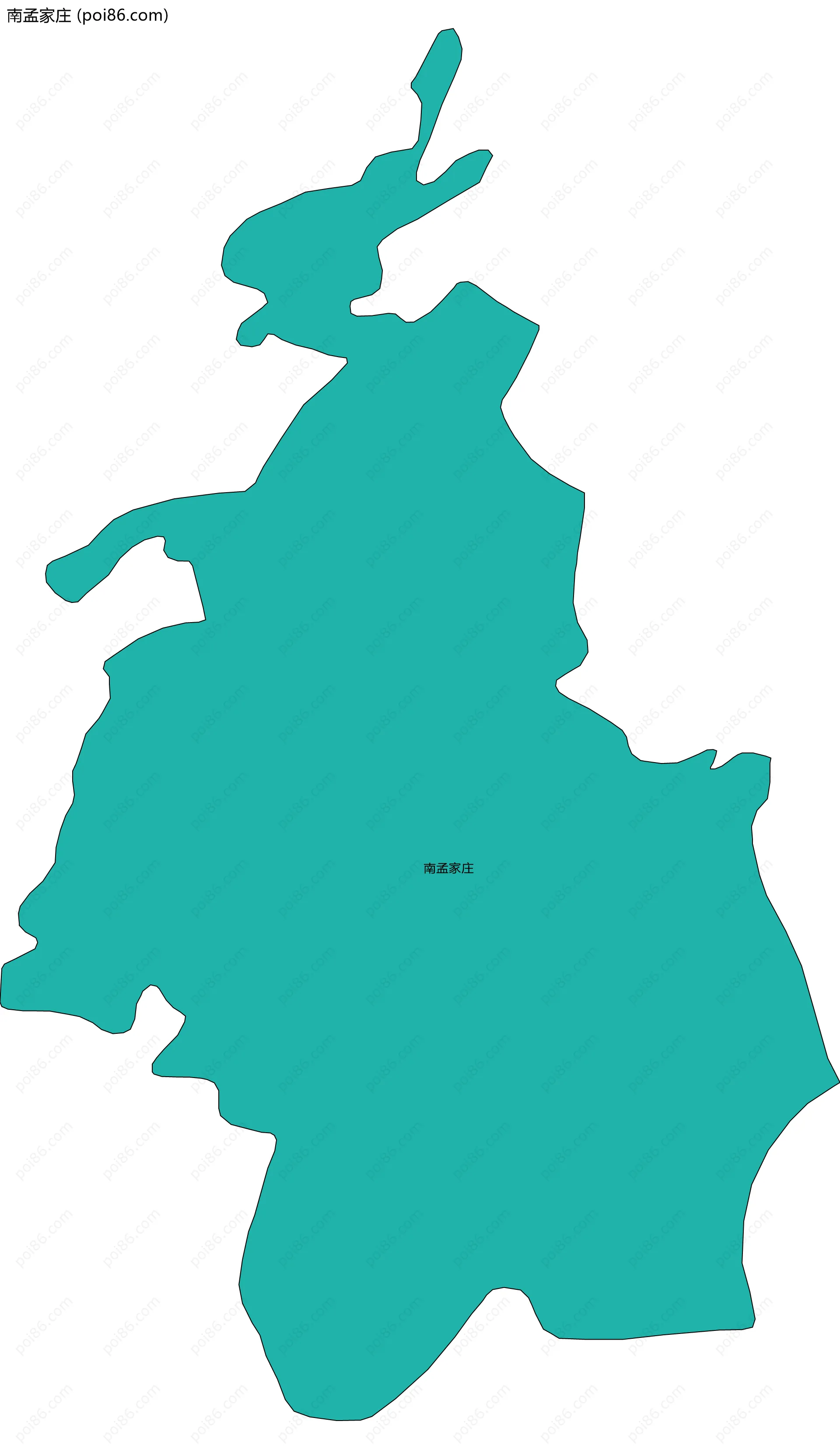 南孟家庄边界地图