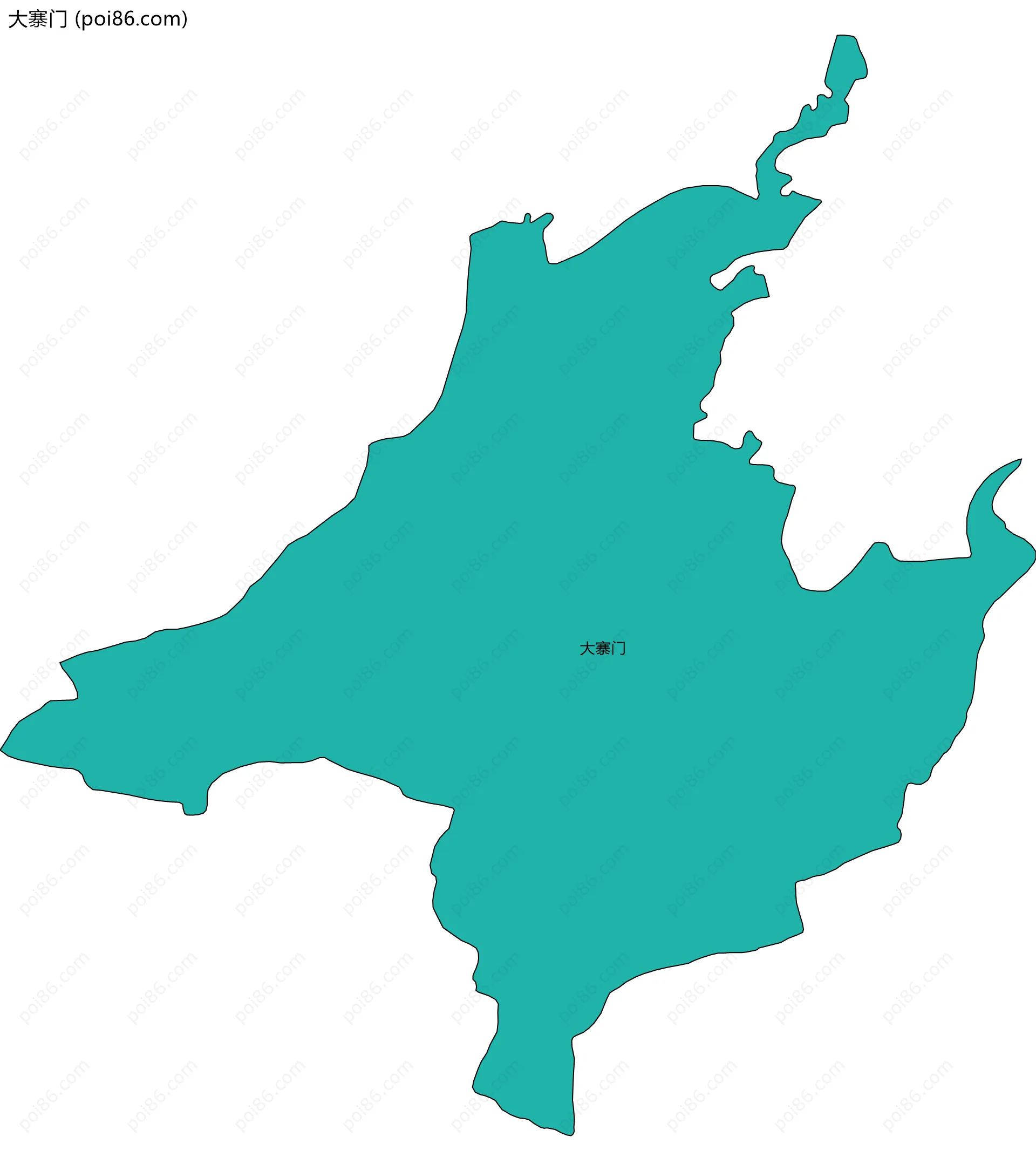 大寨门边界地图