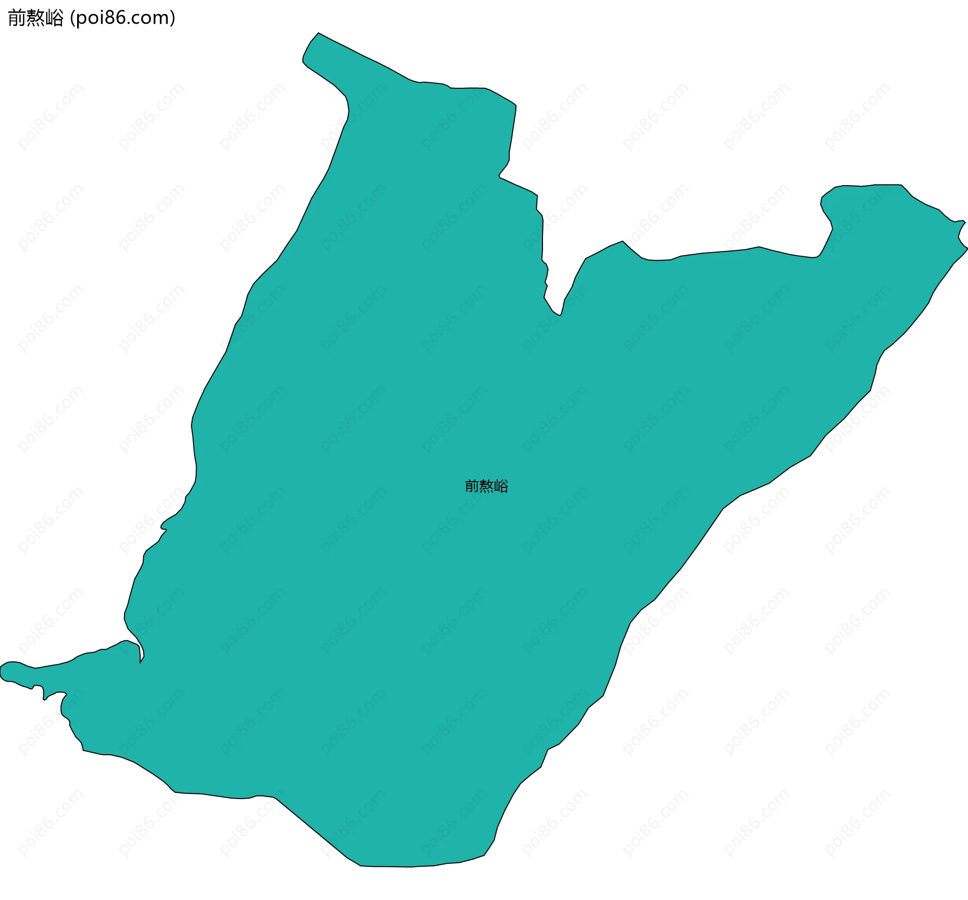 前熬峪边界地图