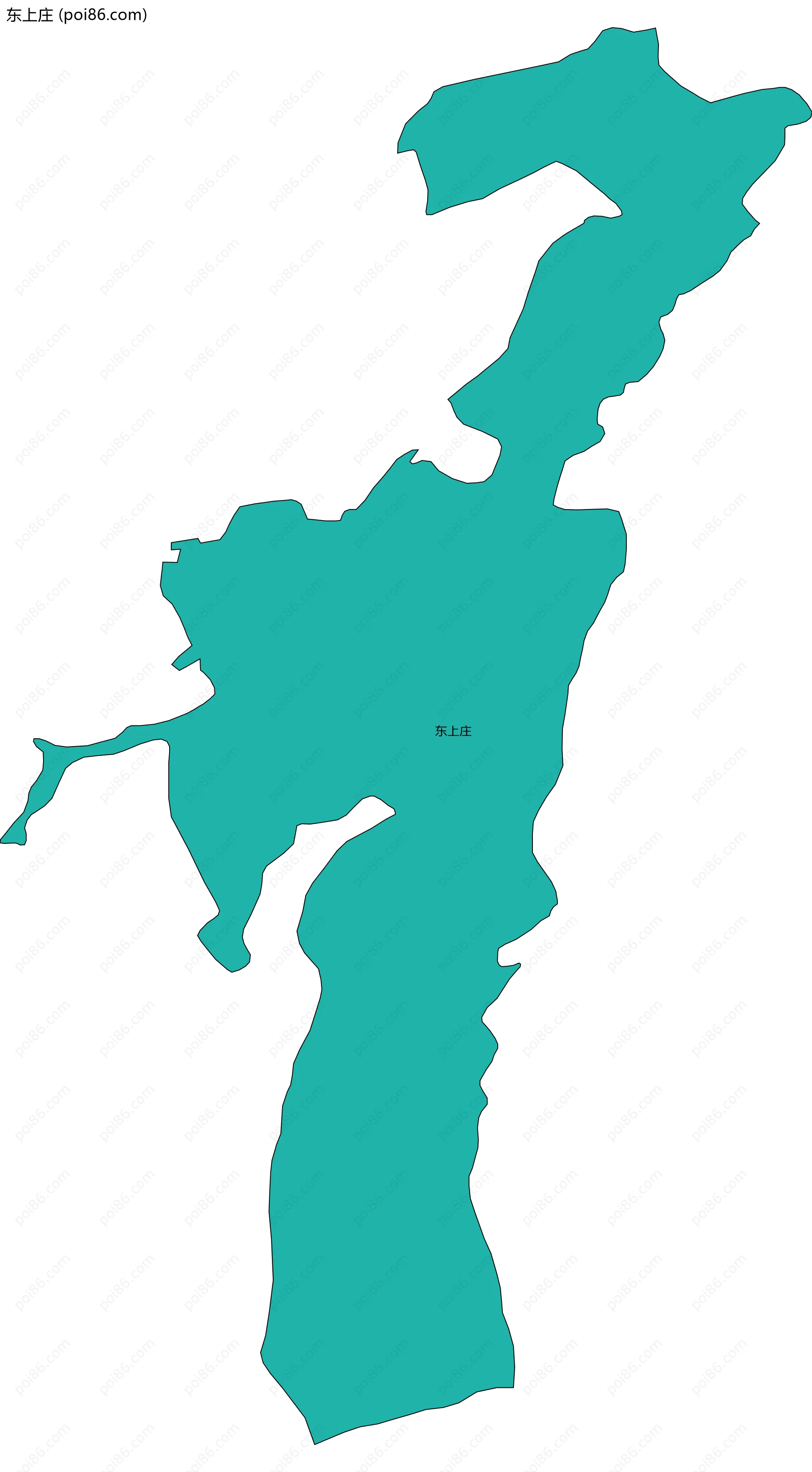 东上庄边界地图