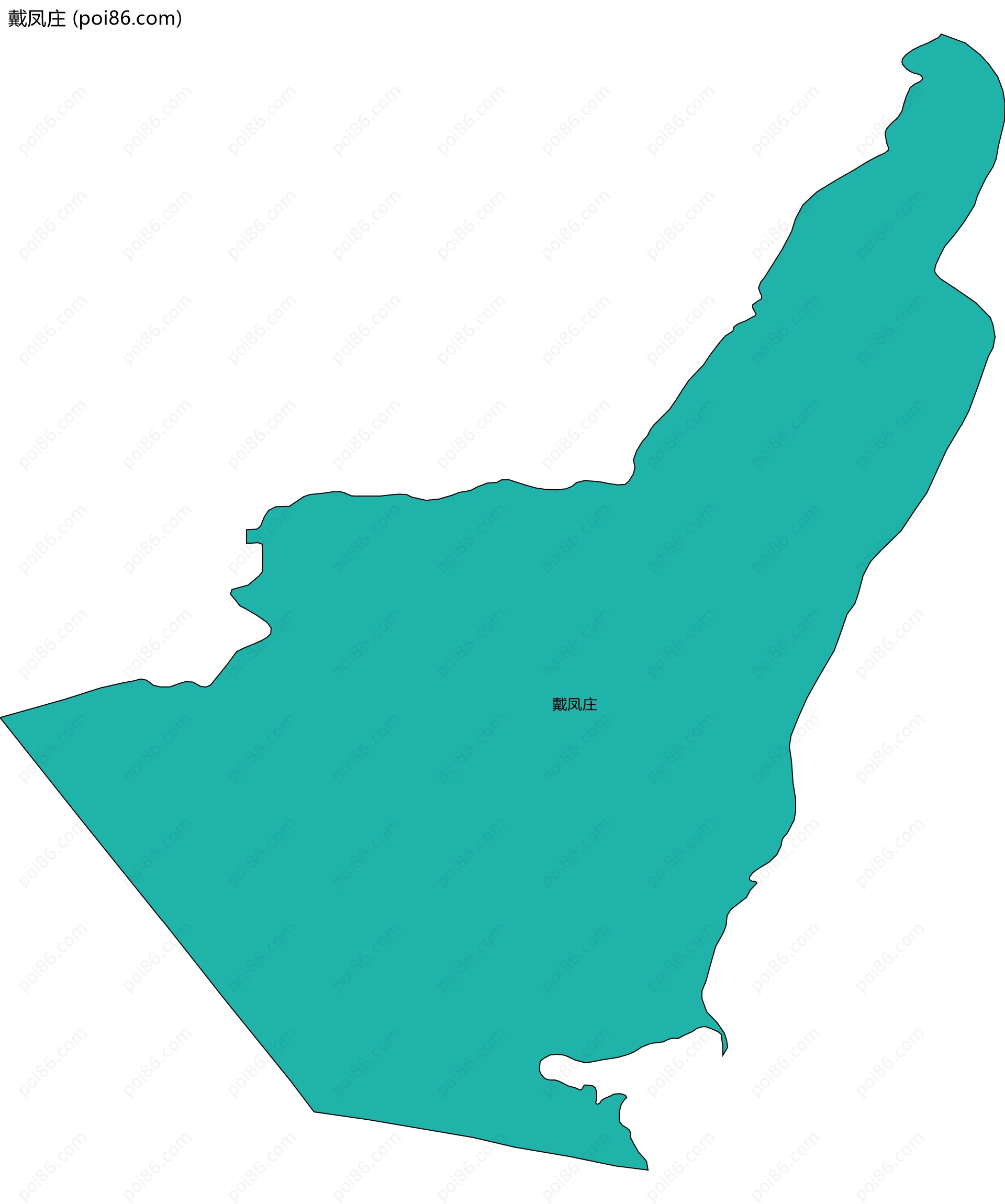 戴凤庄边界地图