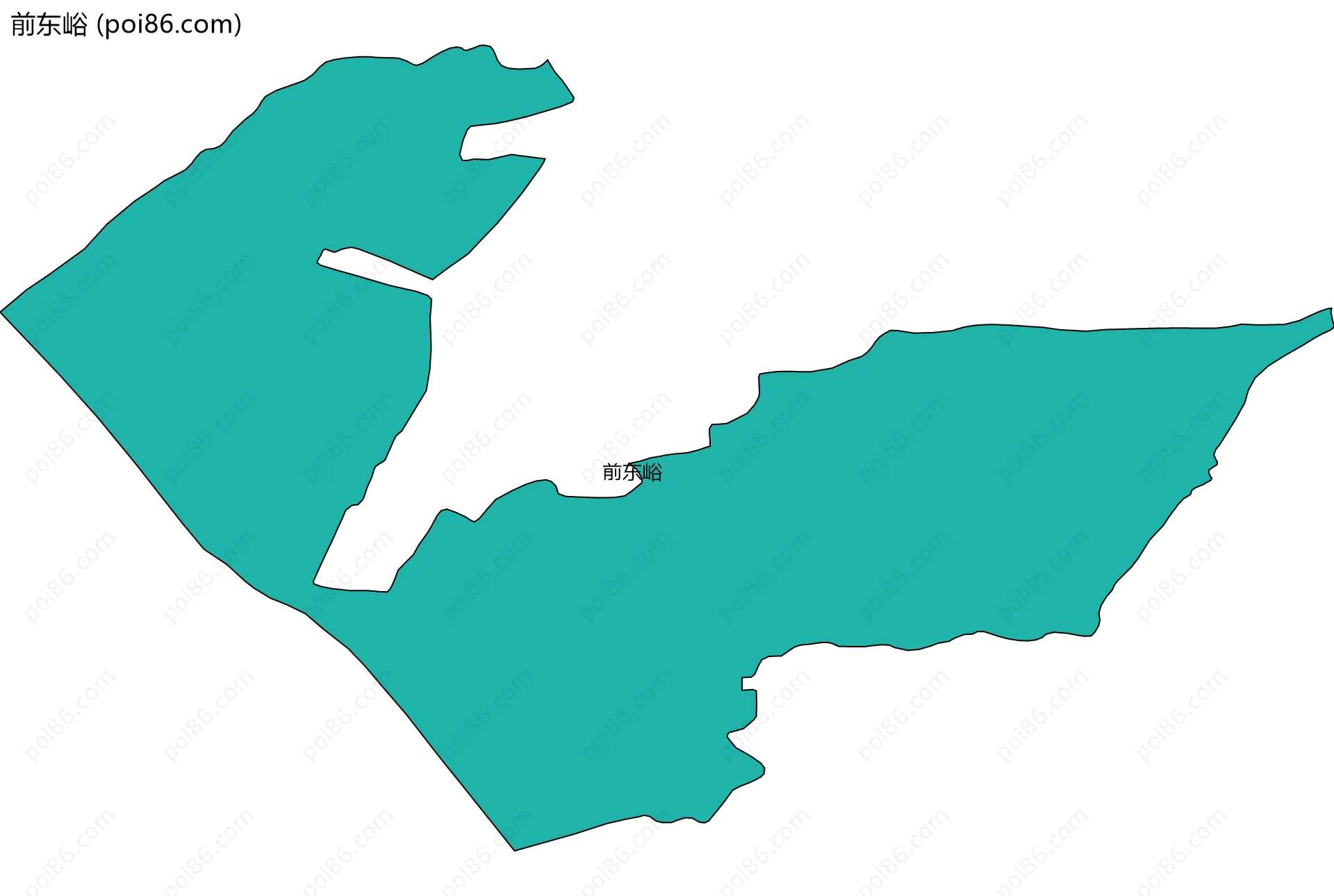 前东峪边界地图