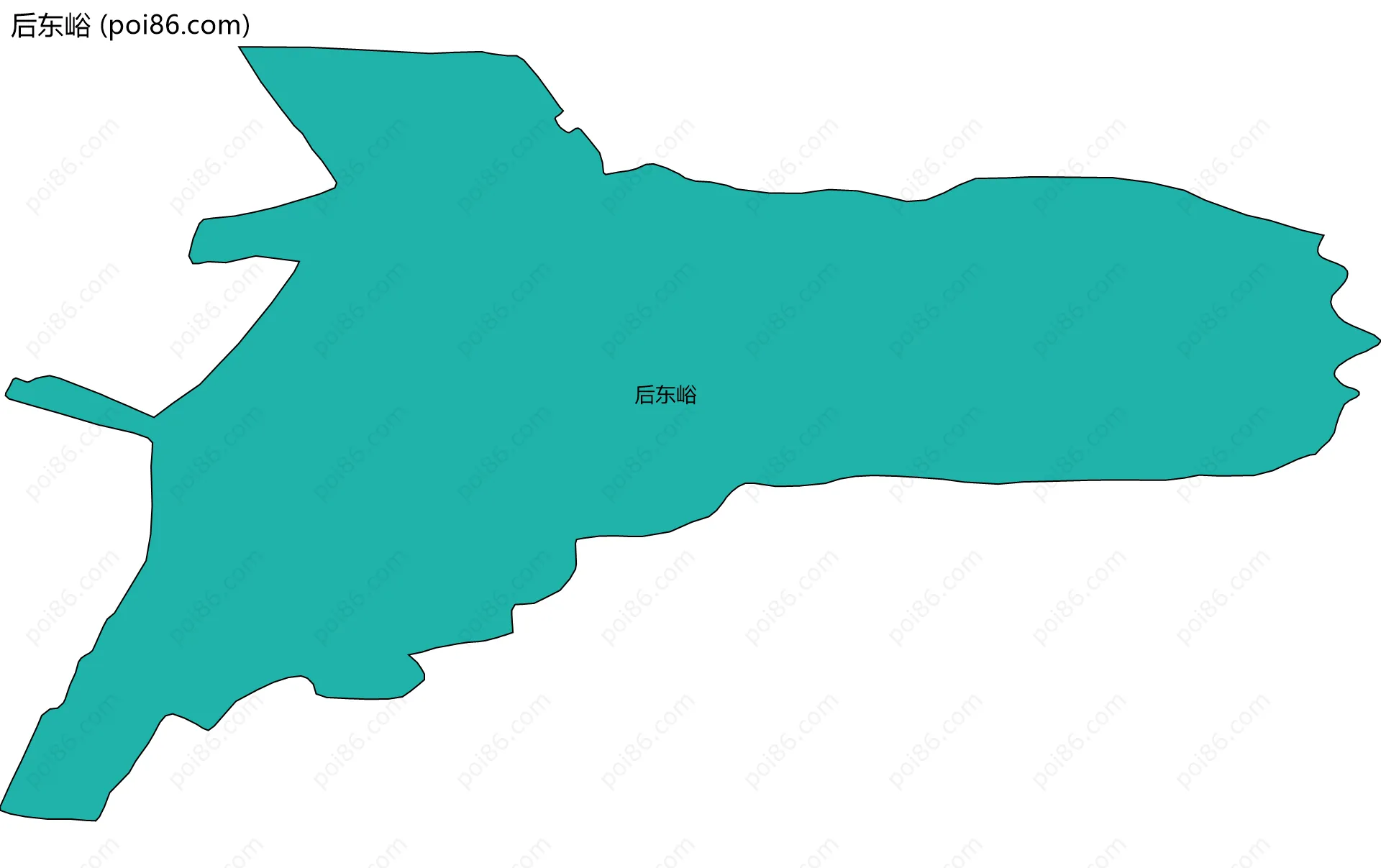 后东峪边界地图