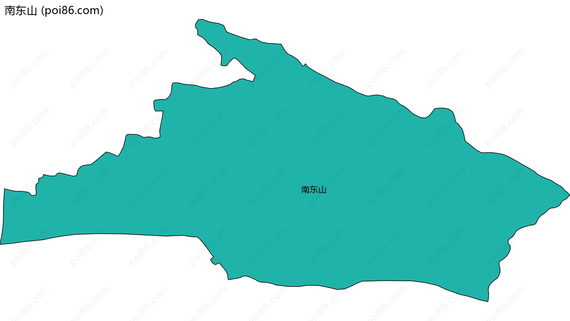 南东山边界地图