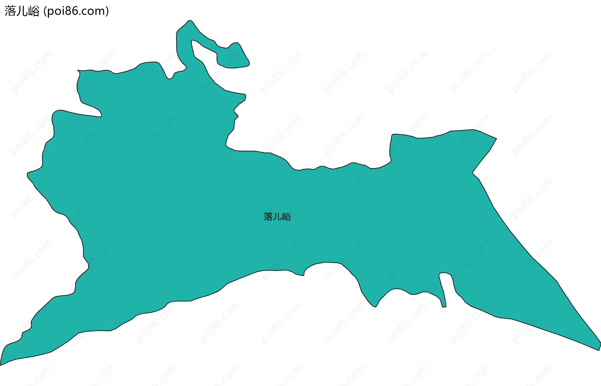 落儿峪边界地图