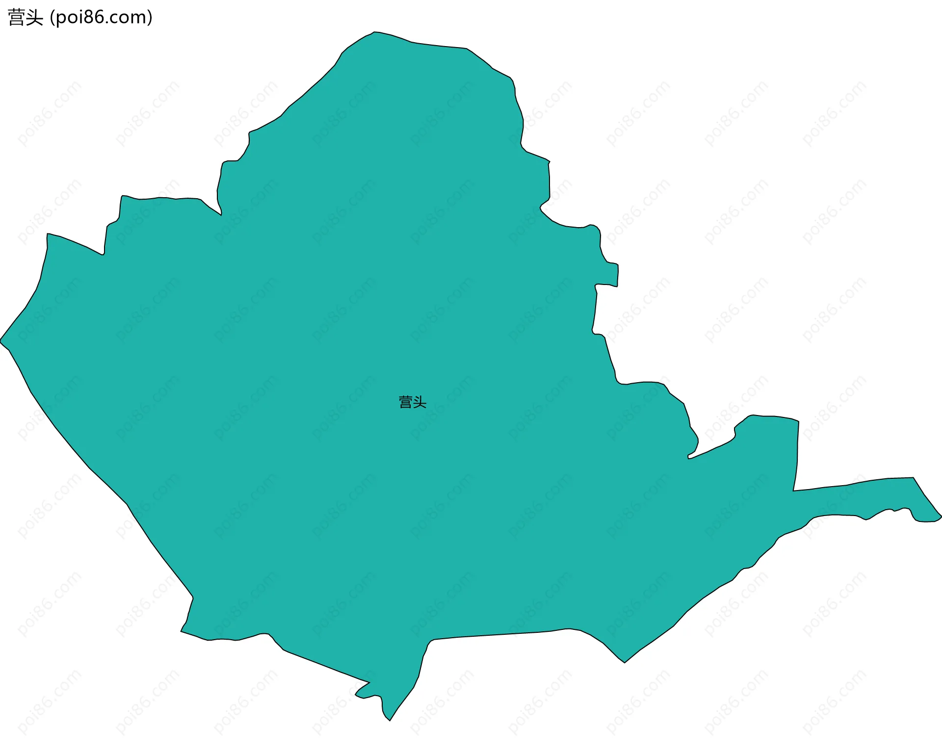 营头边界地图