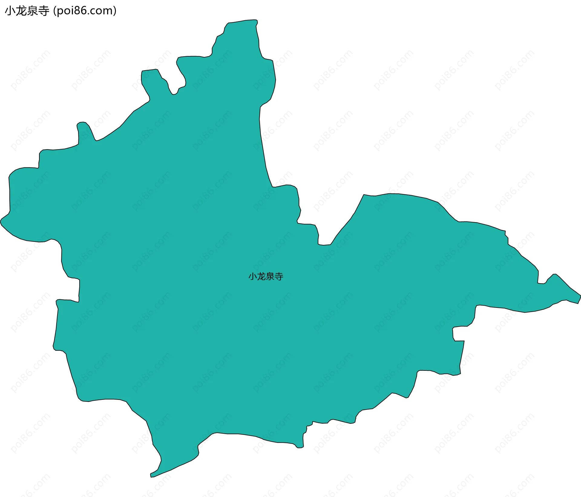 小龙泉寺边界地图