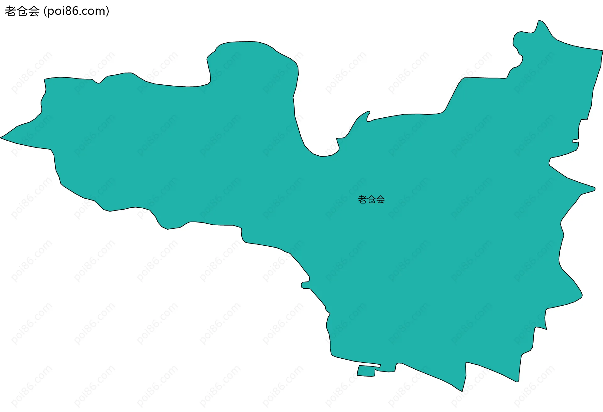 老仓会边界地图