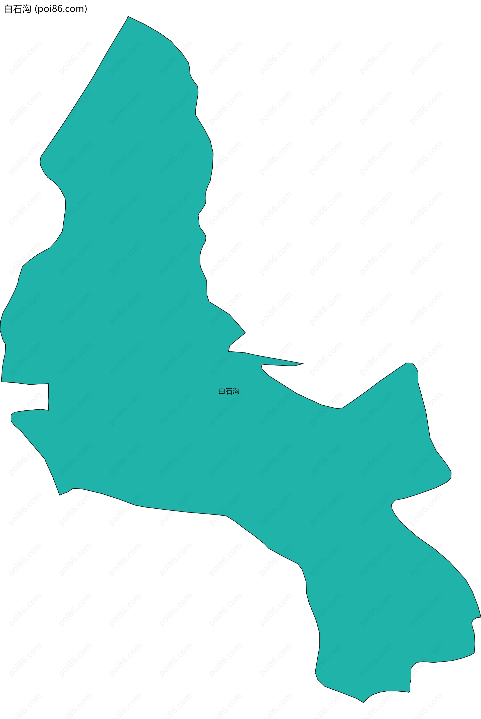 白石沟边界地图