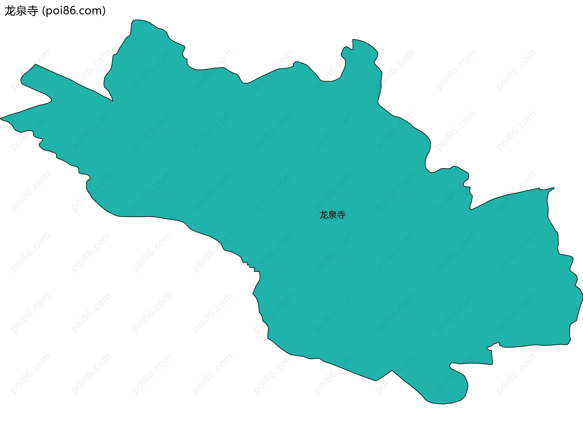 龙泉寺边界地图