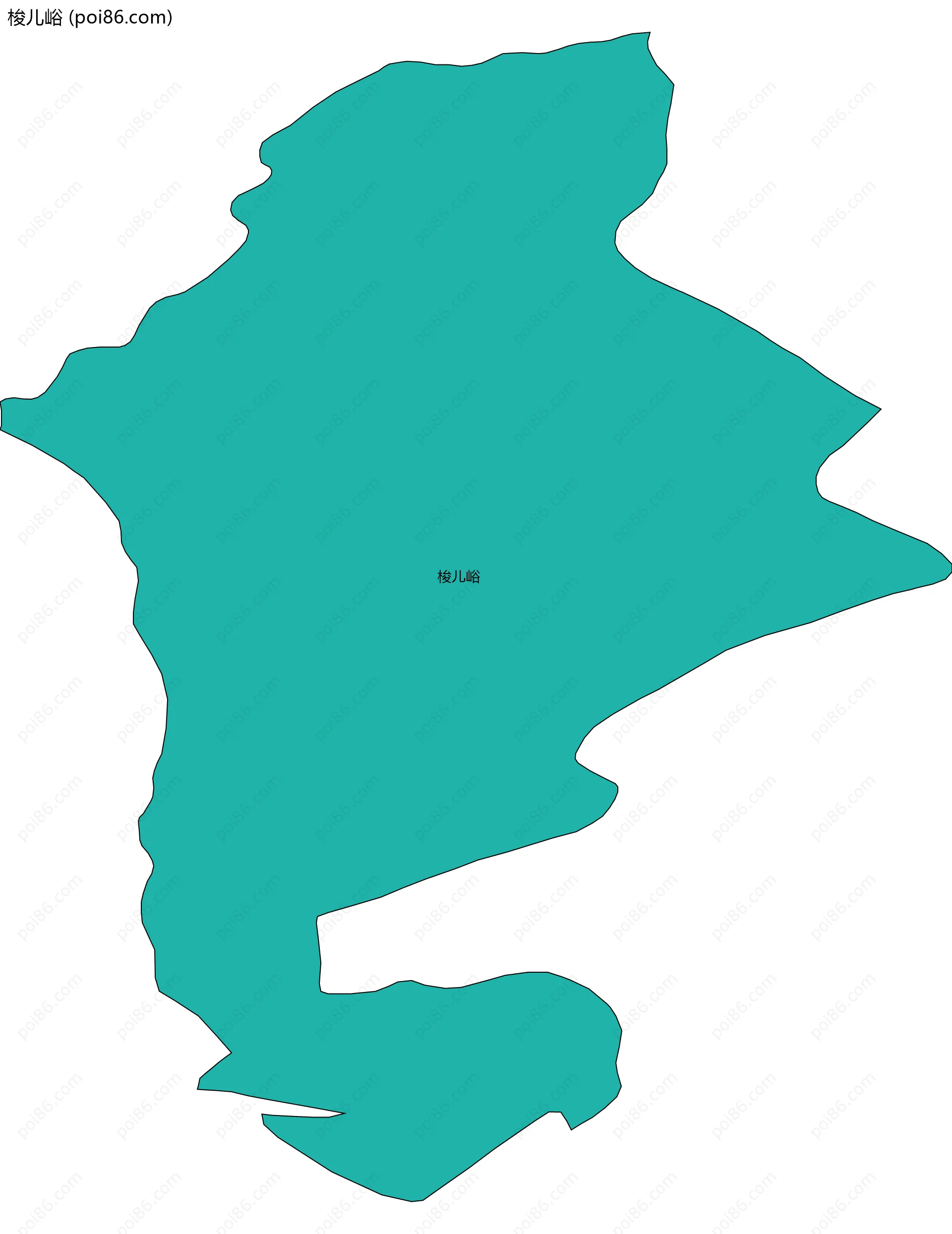 梭儿峪边界地图