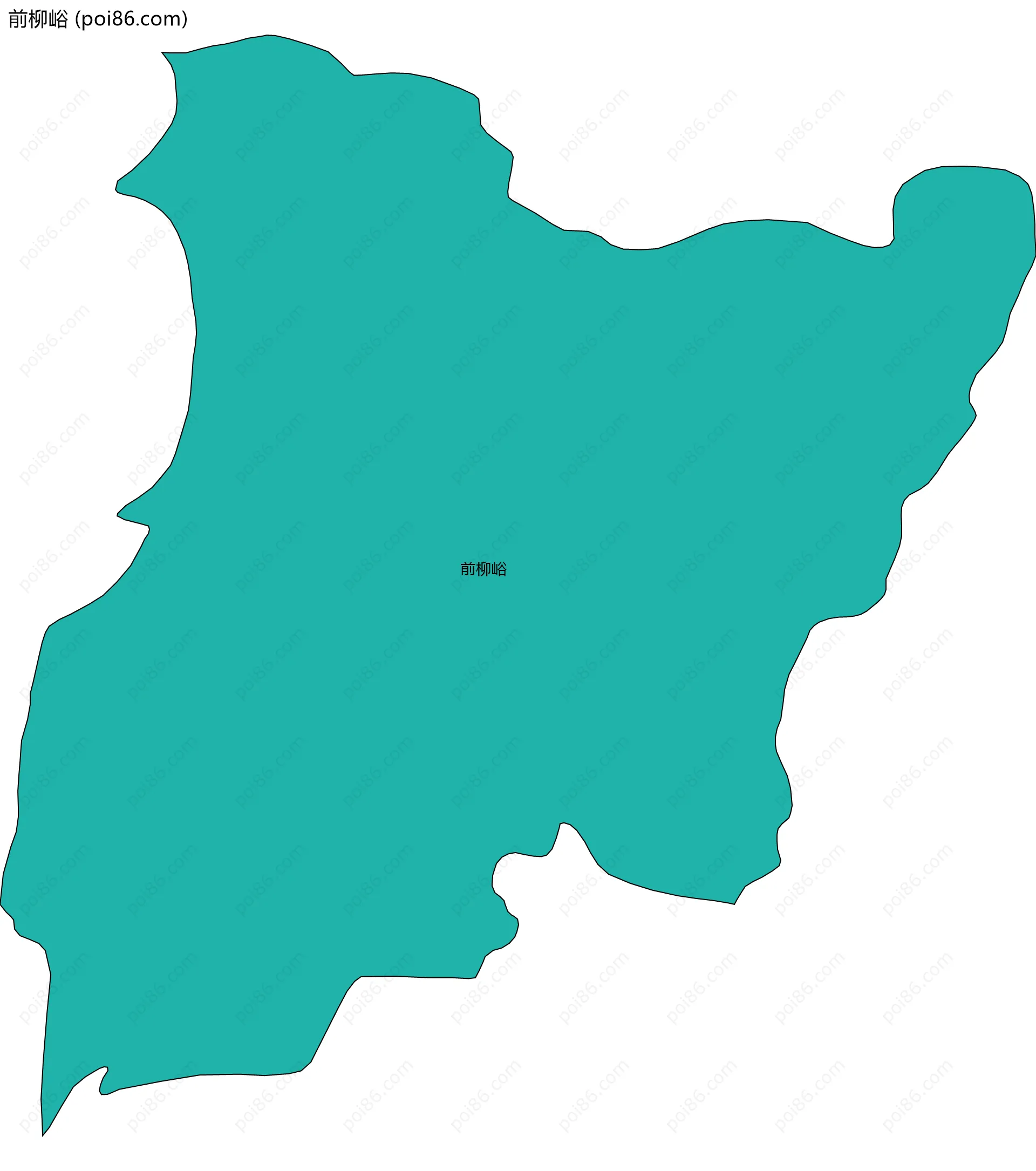 前柳峪边界地图