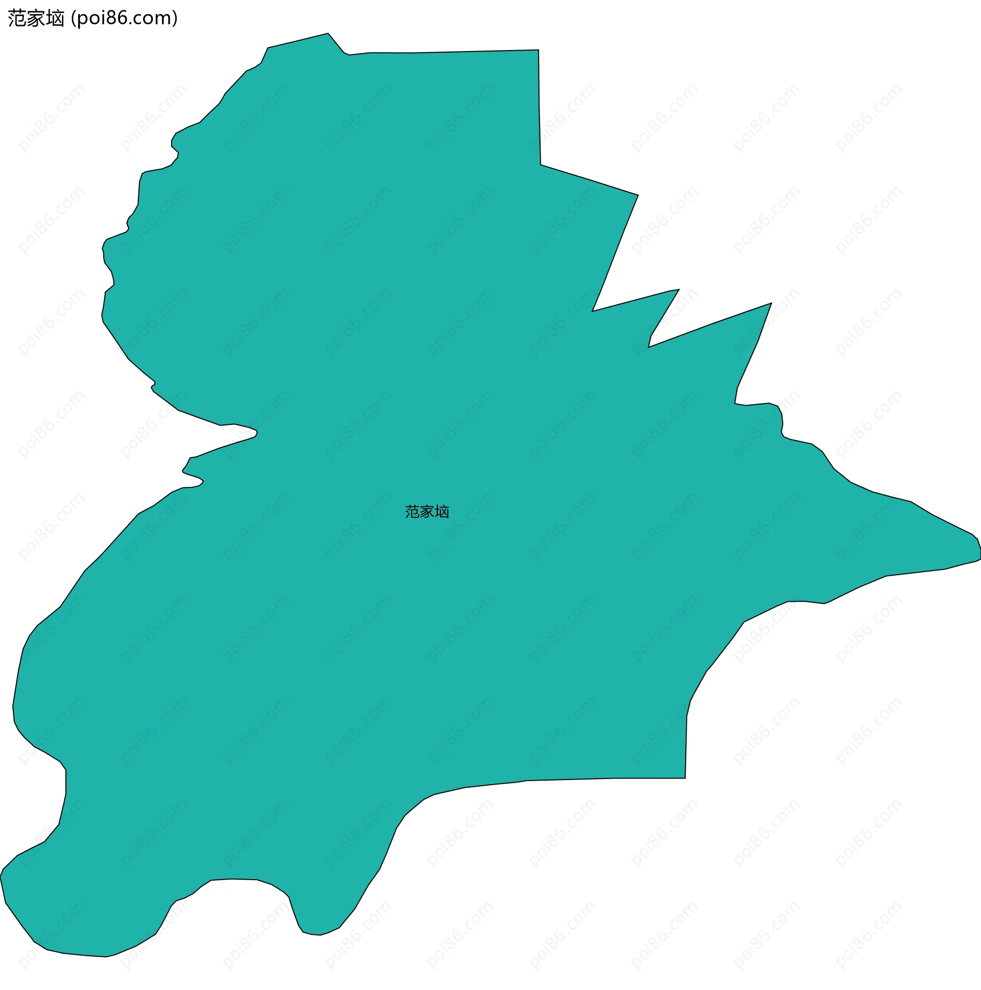 范家垴边界地图