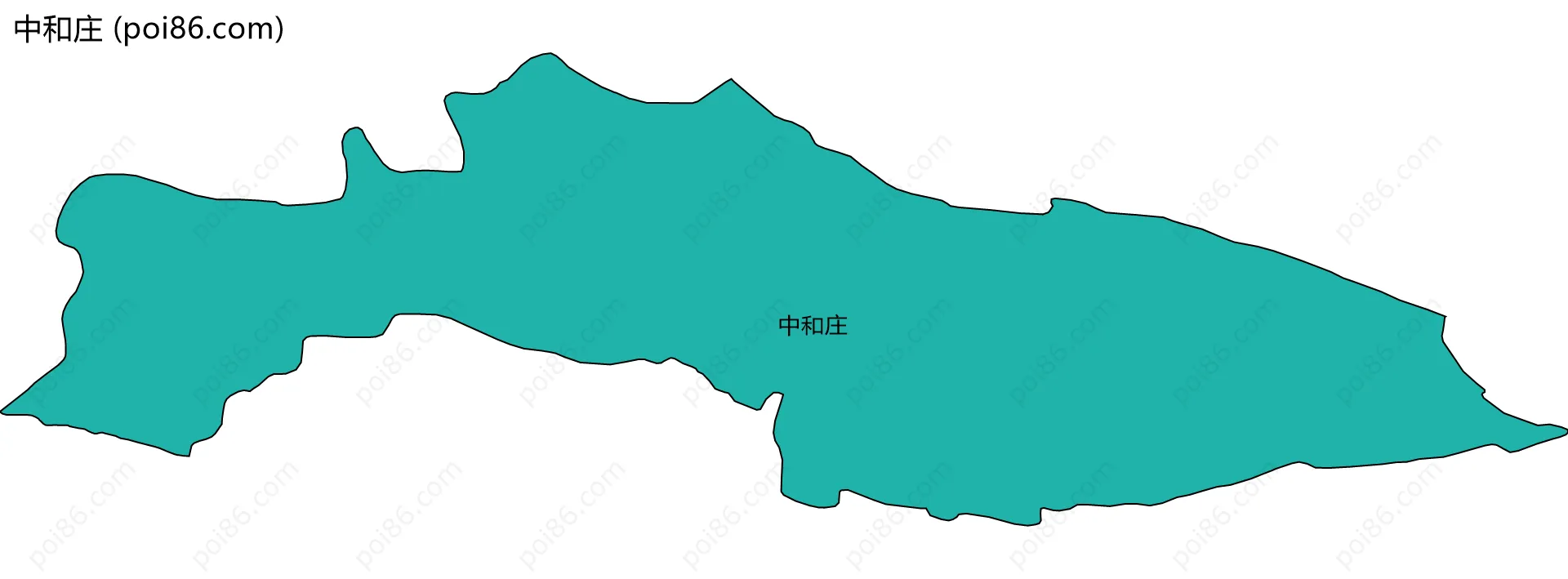 中和庄边界地图
