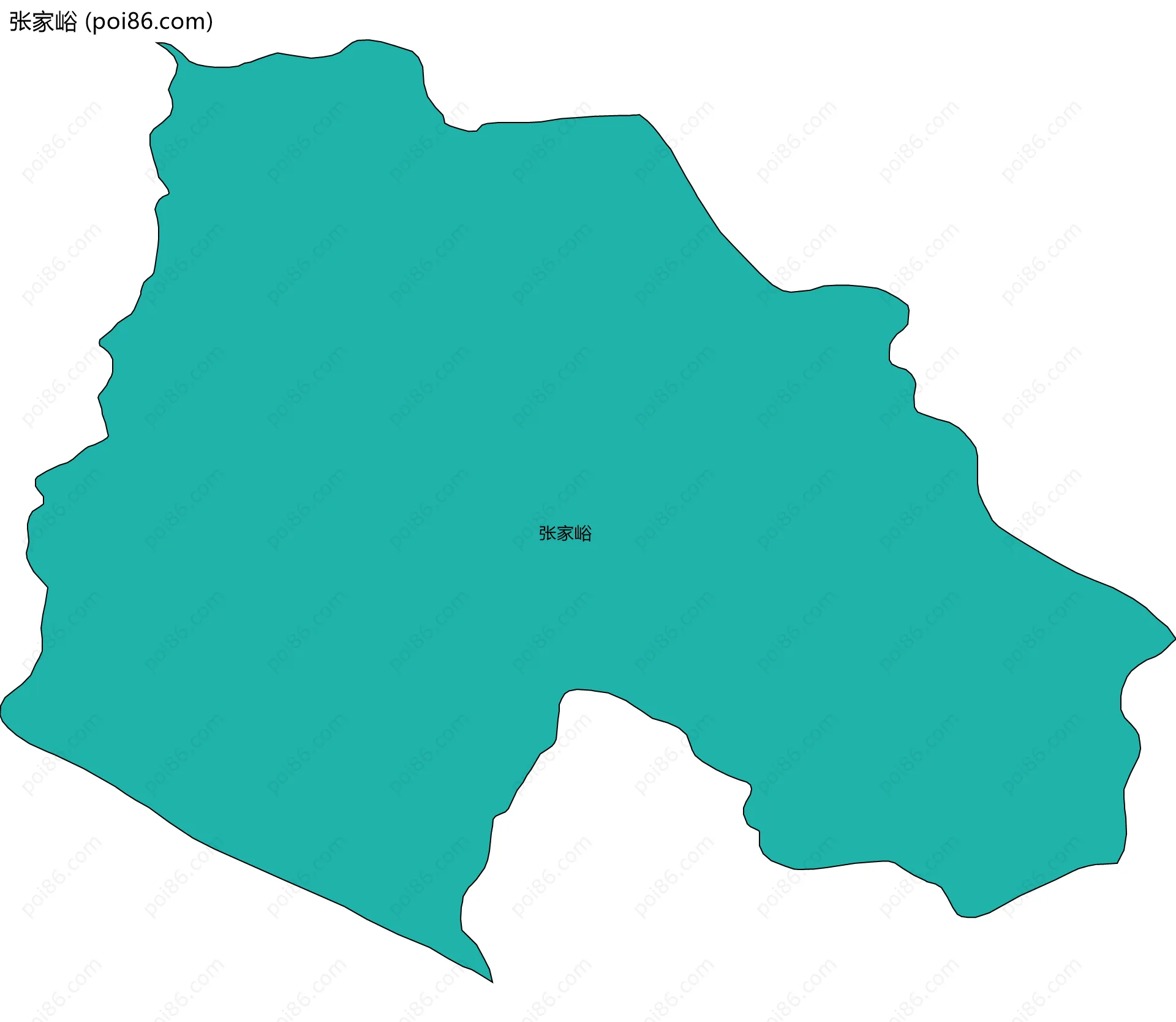 张家峪边界地图