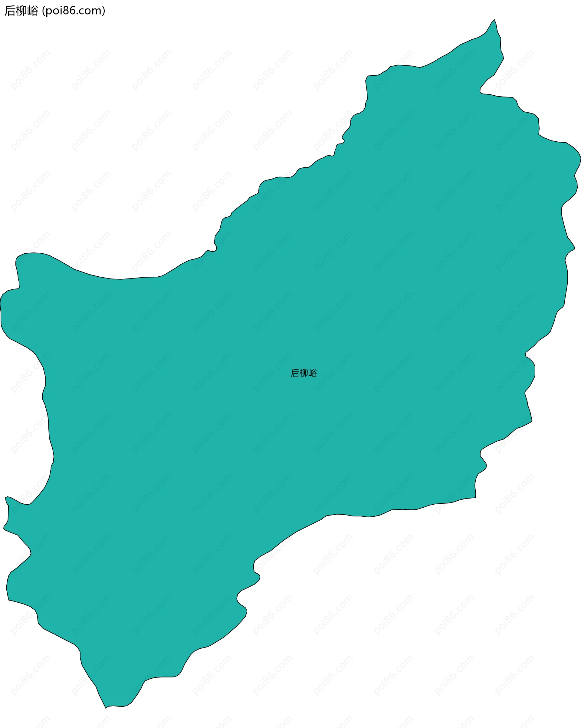 后柳峪边界地图