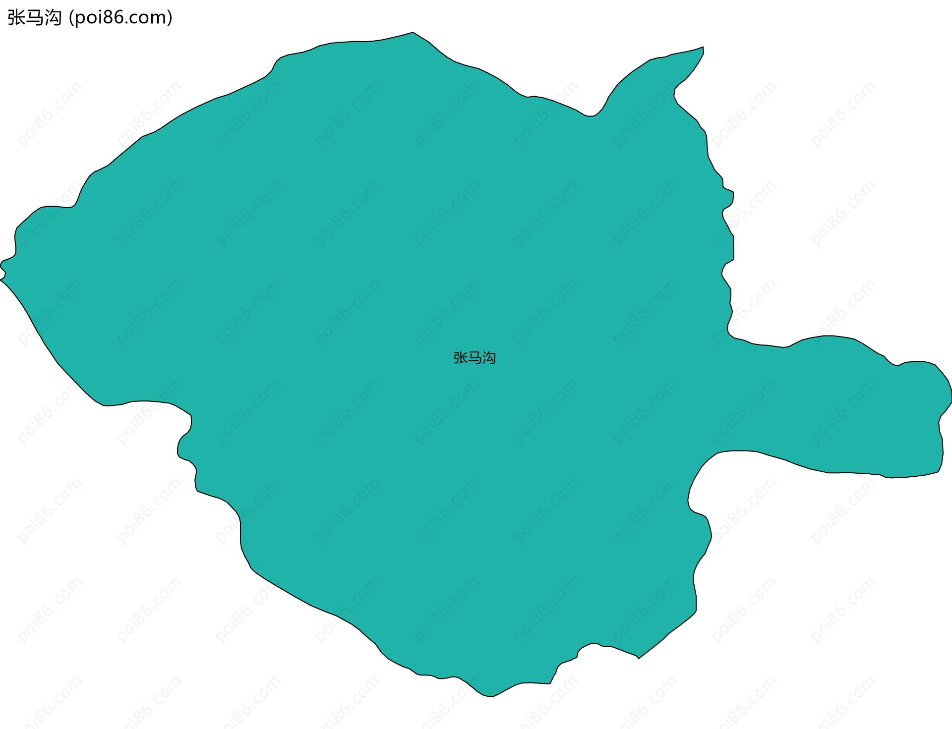 张马沟边界地图