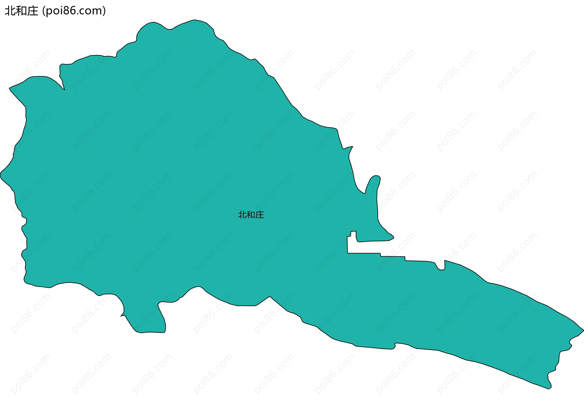 北和庄边界地图