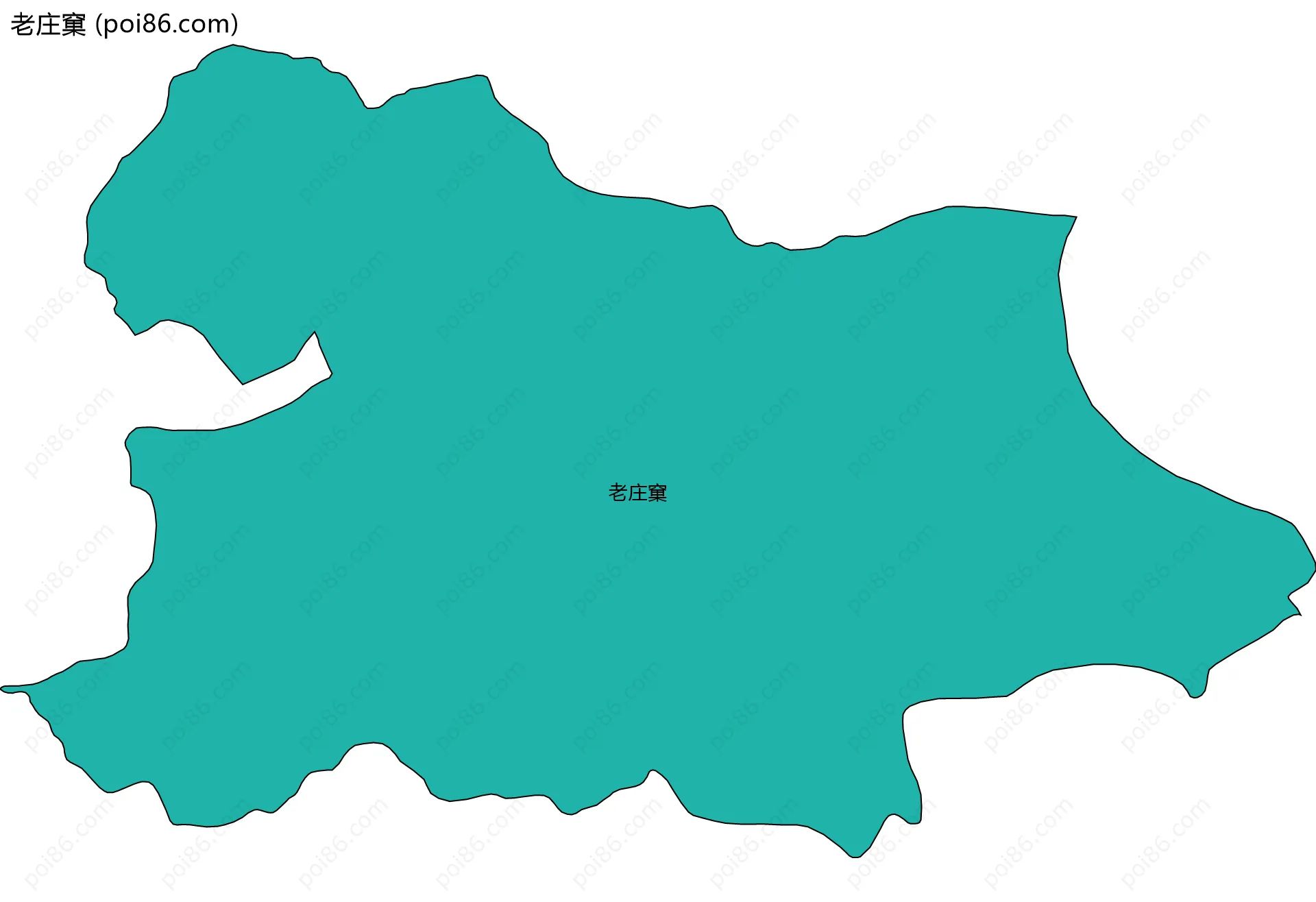 老庄窠边界地图