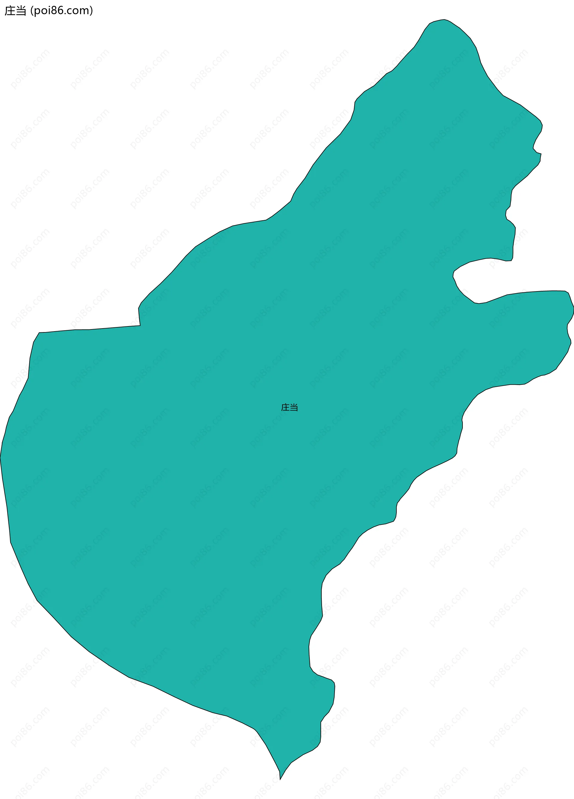 庄当边界地图