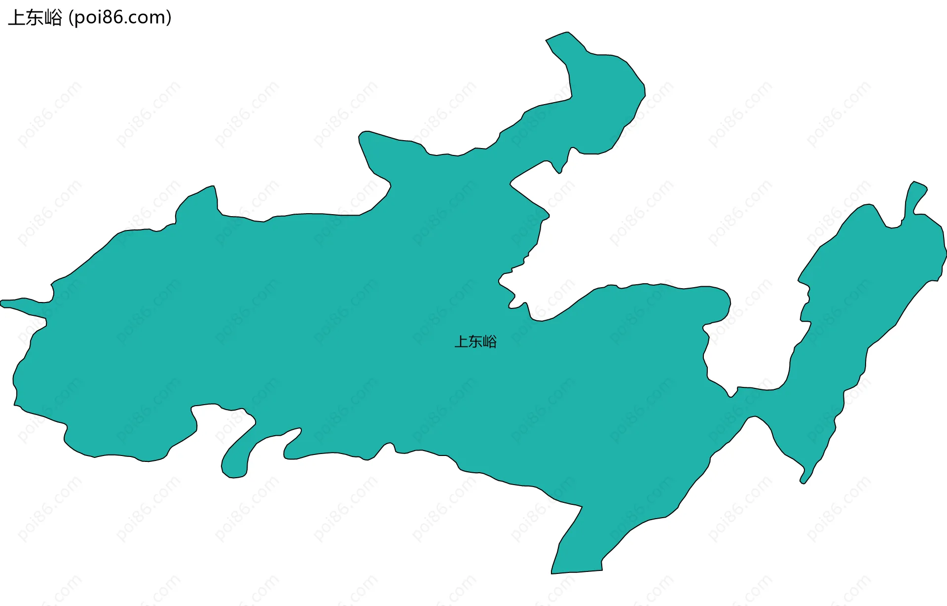 上东峪边界地图