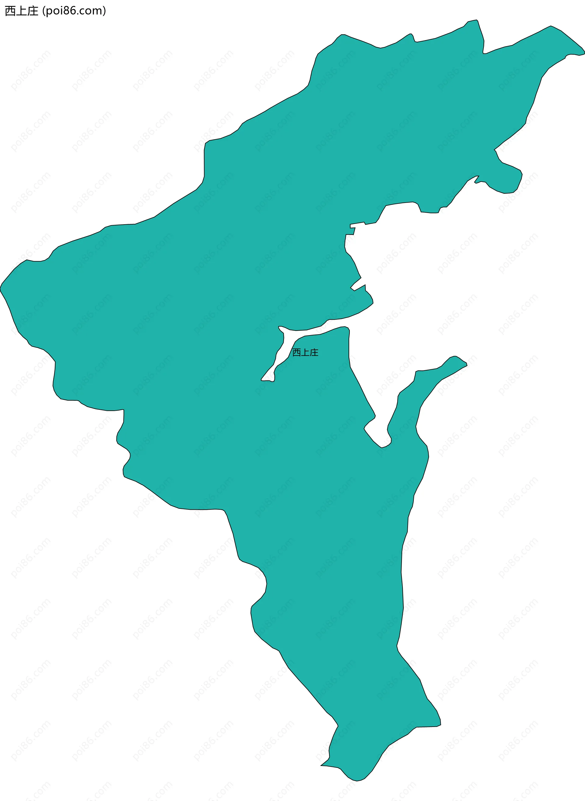 西上庄边界地图