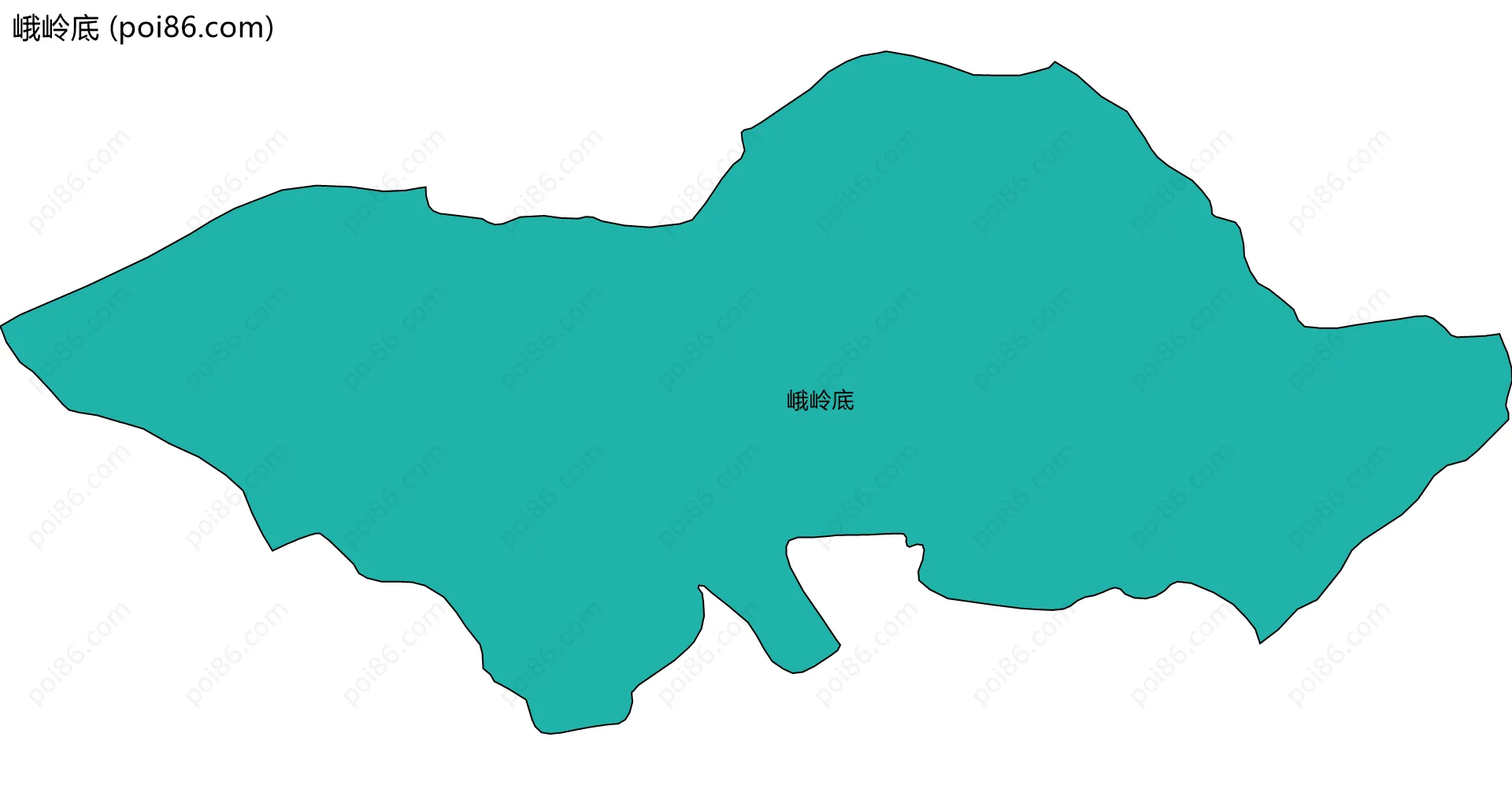 峨岭底边界地图