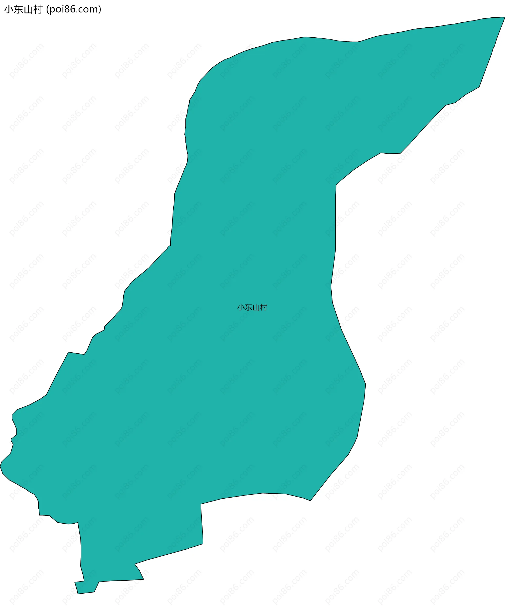 小东山村边界地图