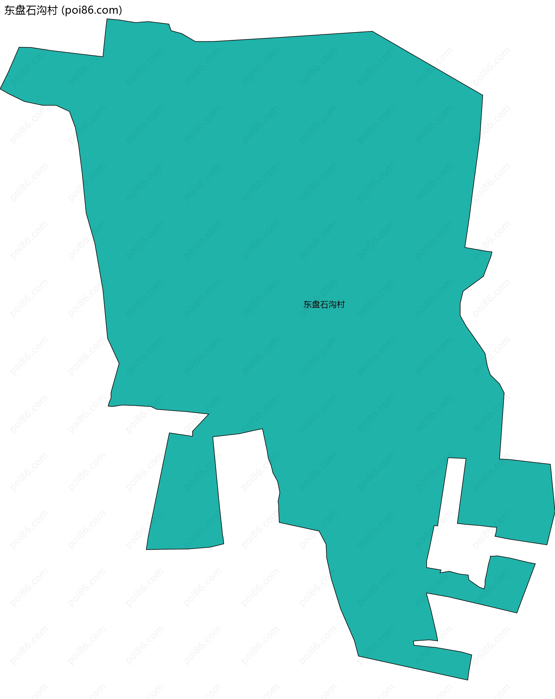 东盘石沟村边界地图