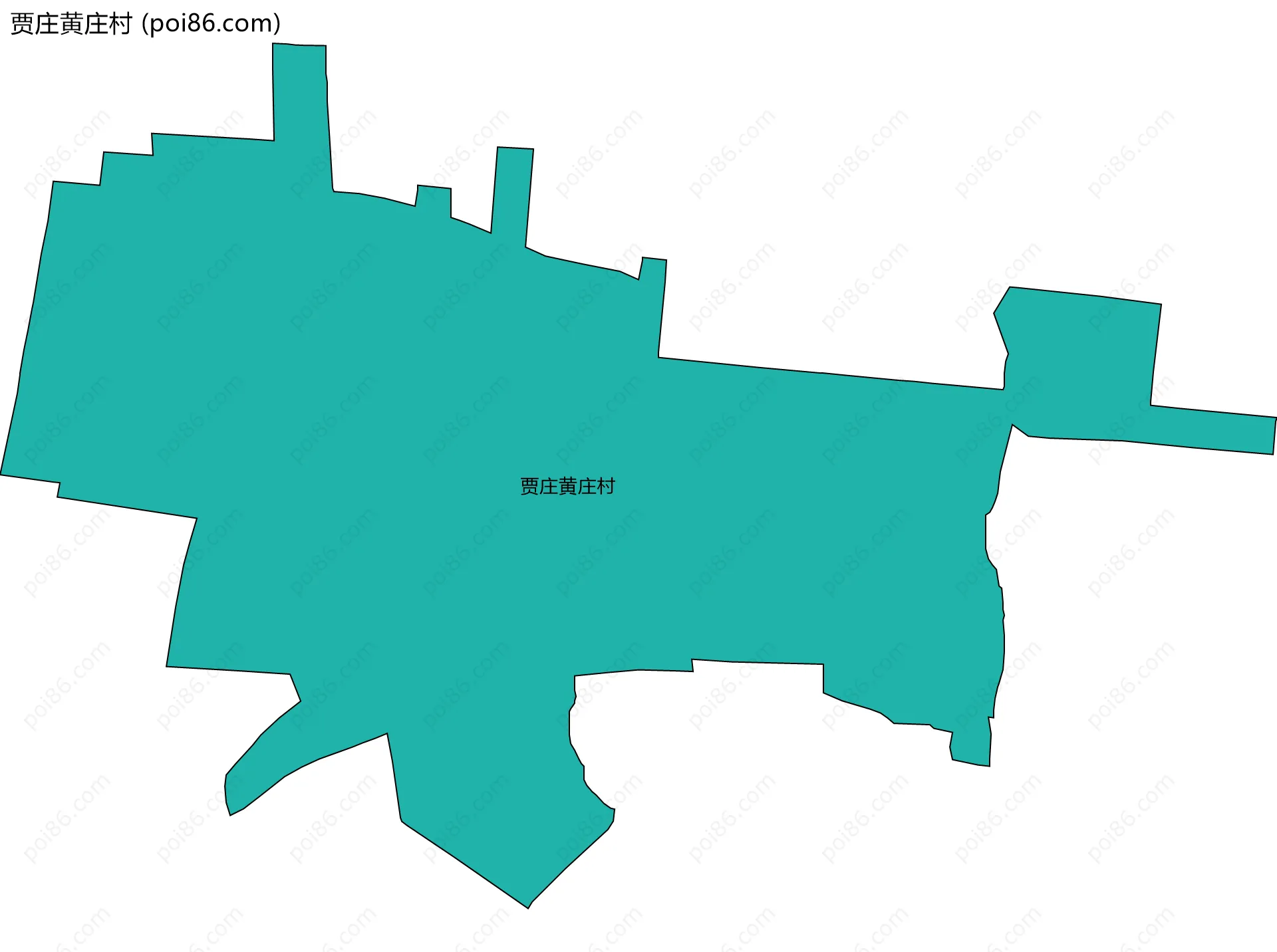 贾庄黄庄村边界地图