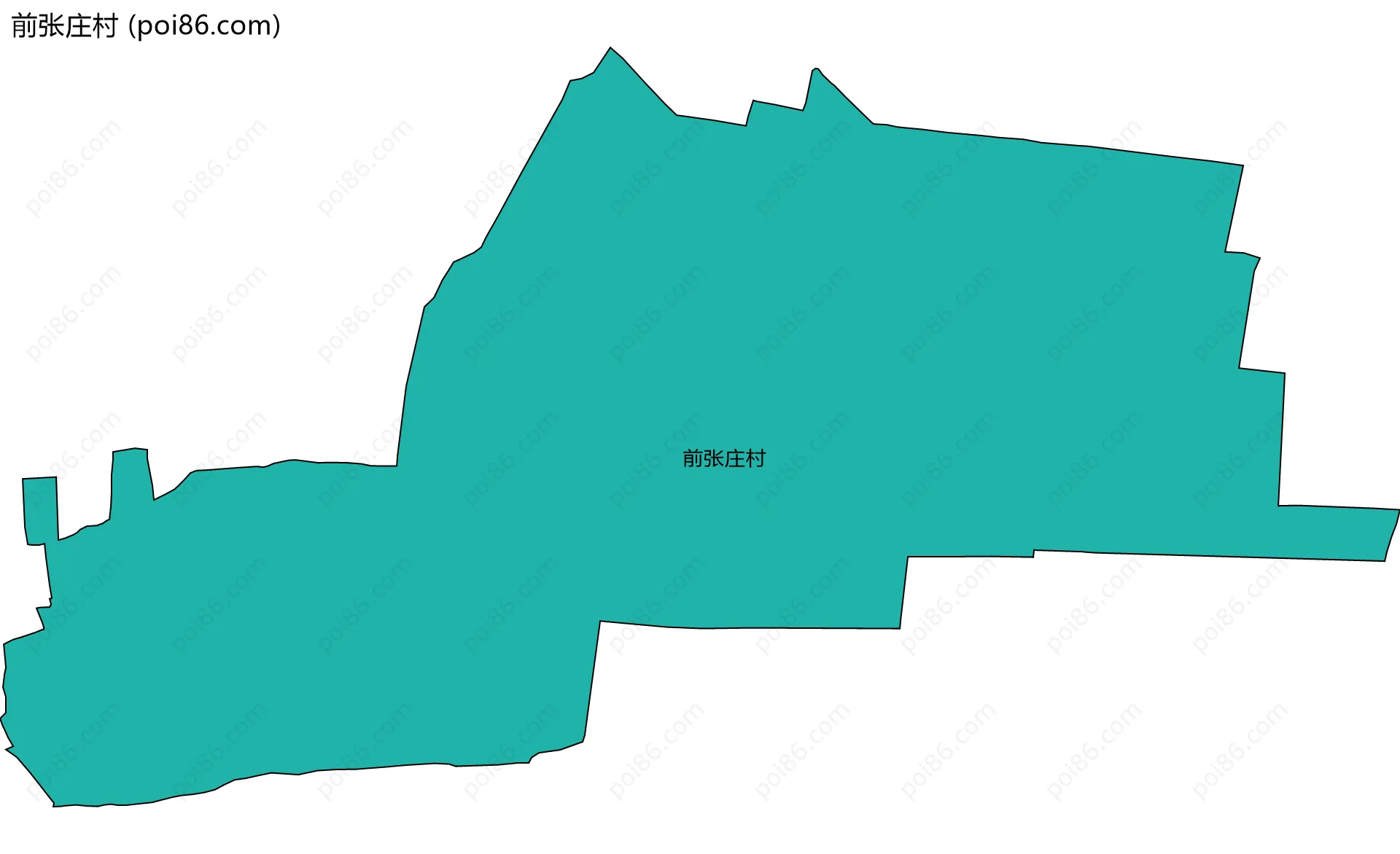 前张庄村边界地图