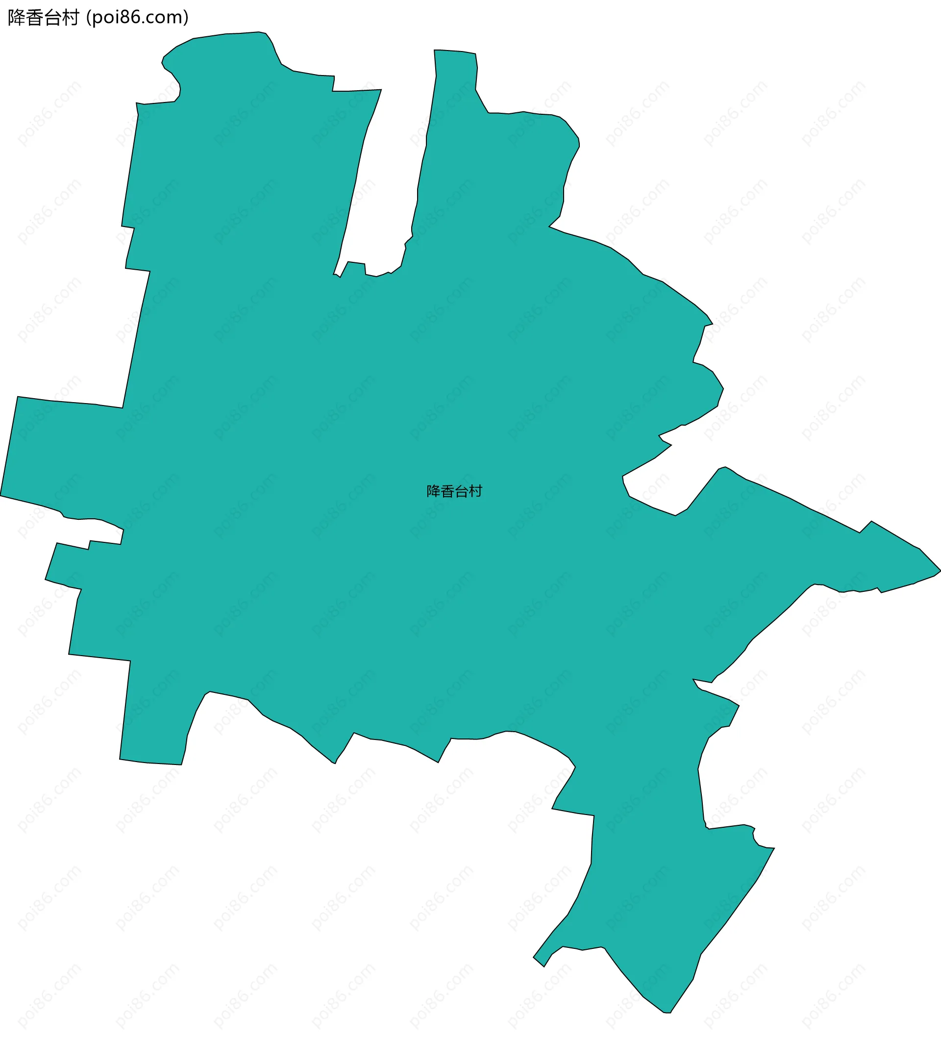 降香台村边界地图