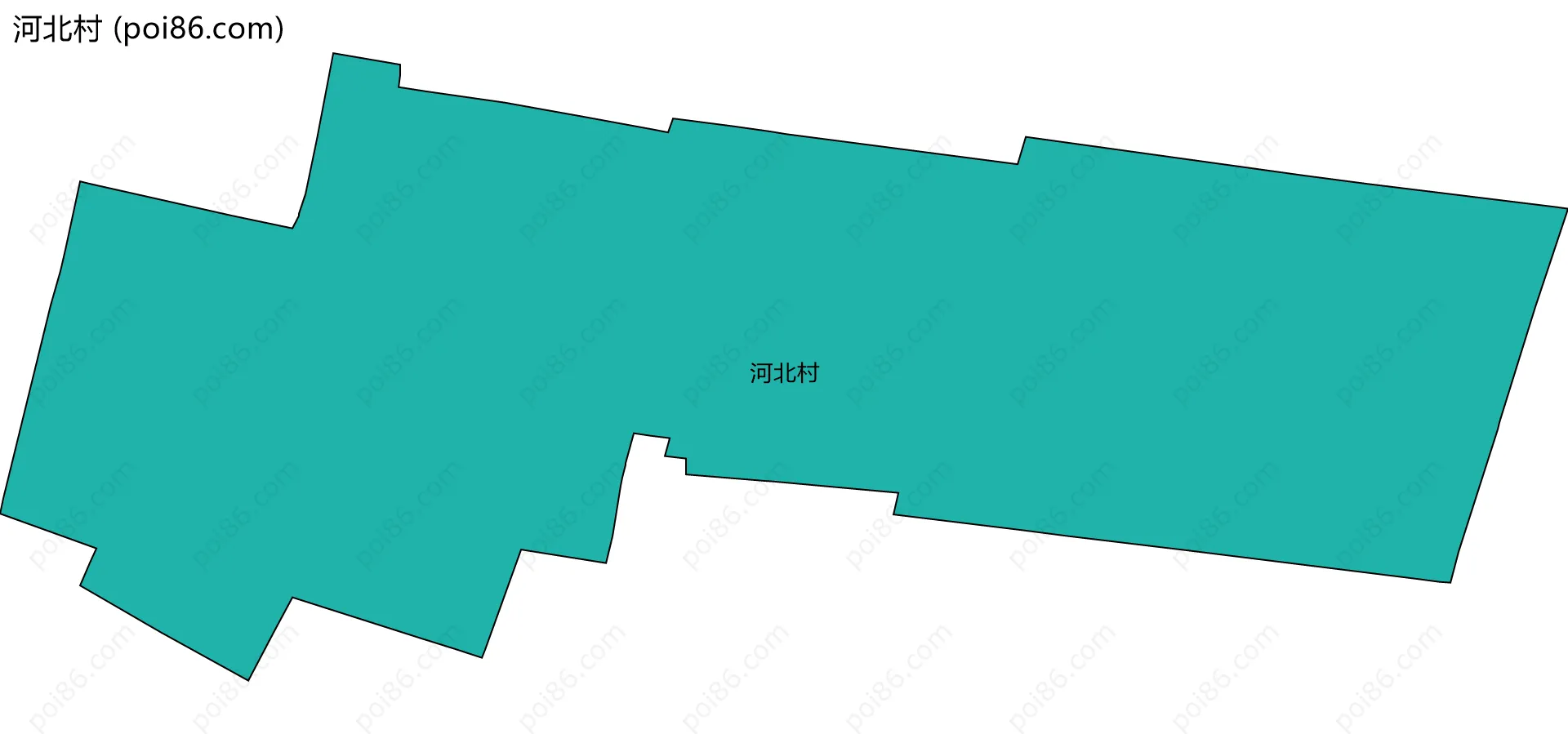 河北村边界地图