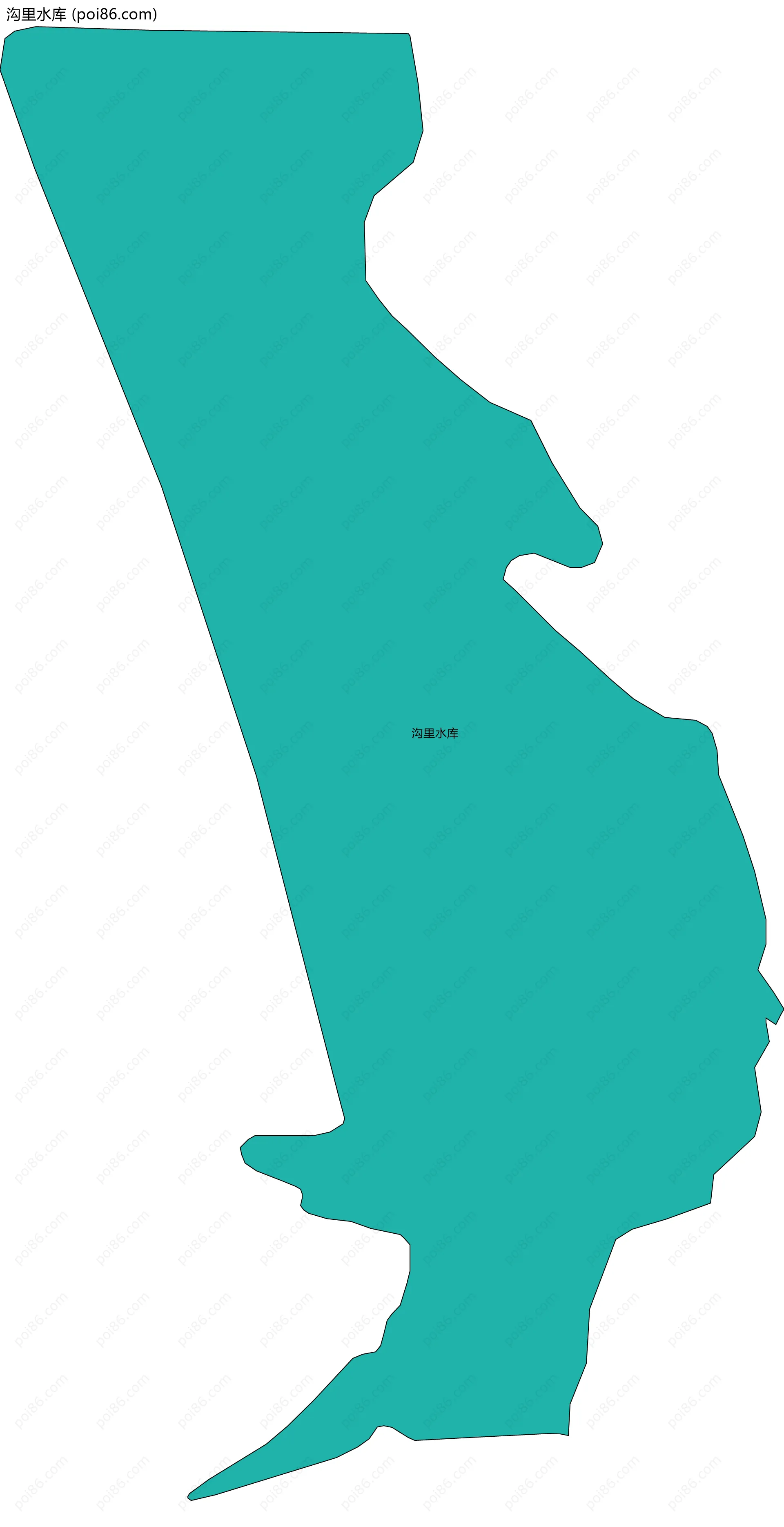 沟里水库边界地图