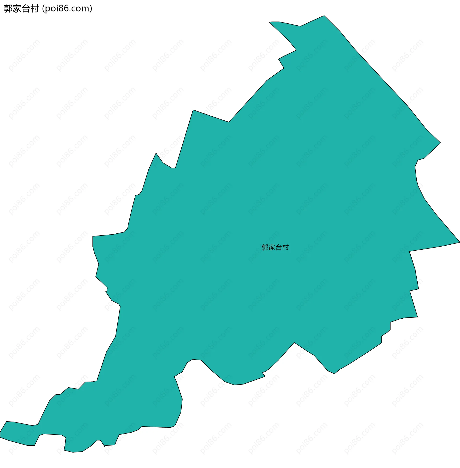 郭家台村边界地图