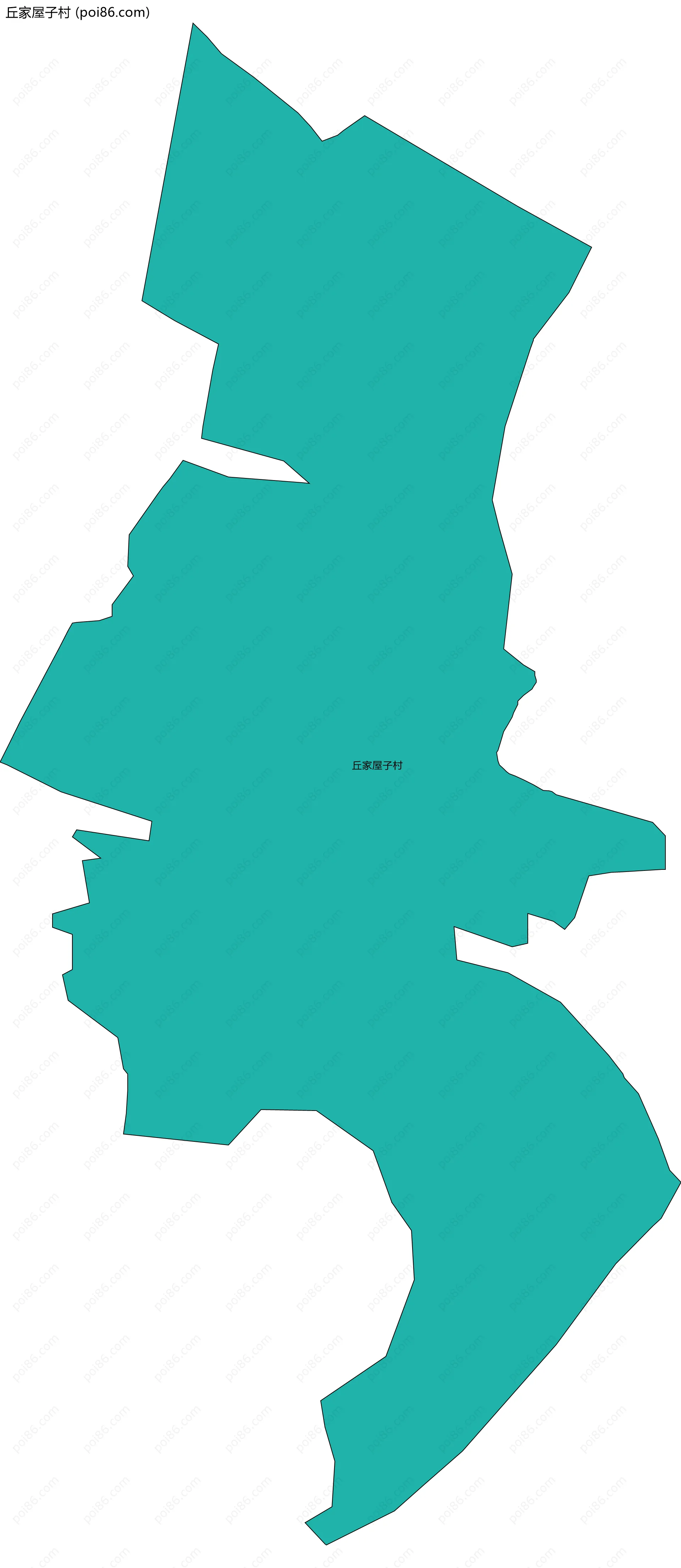 丘家屋子村边界地图