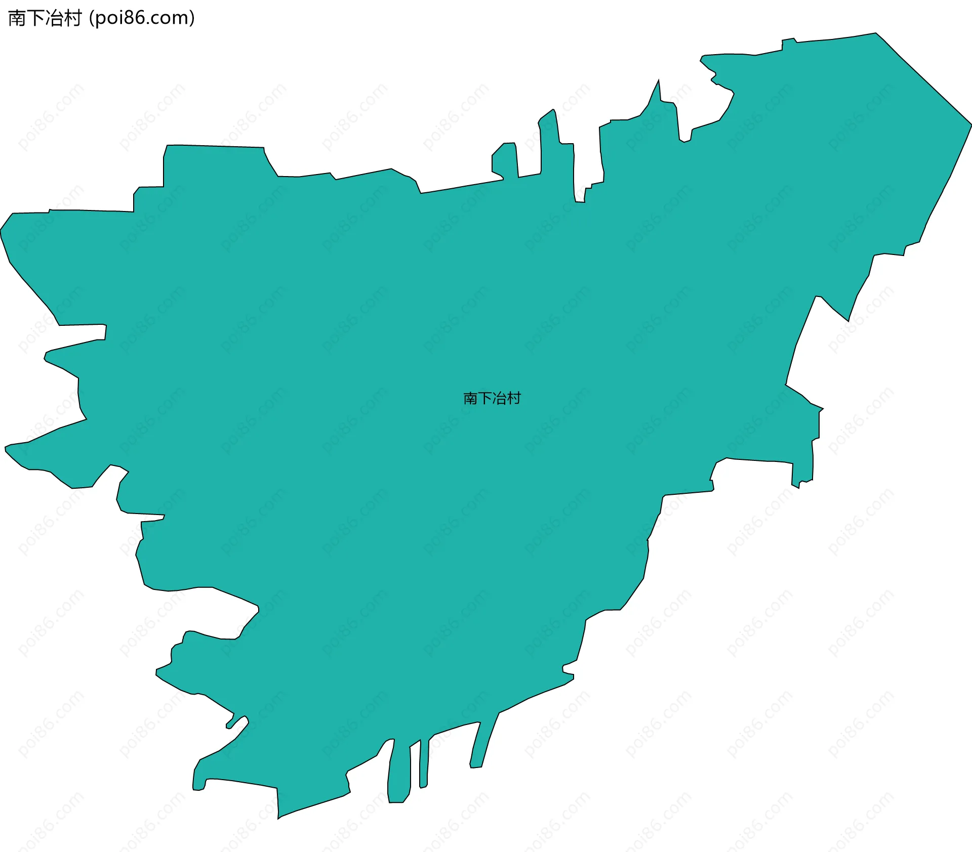 南下冶村边界地图