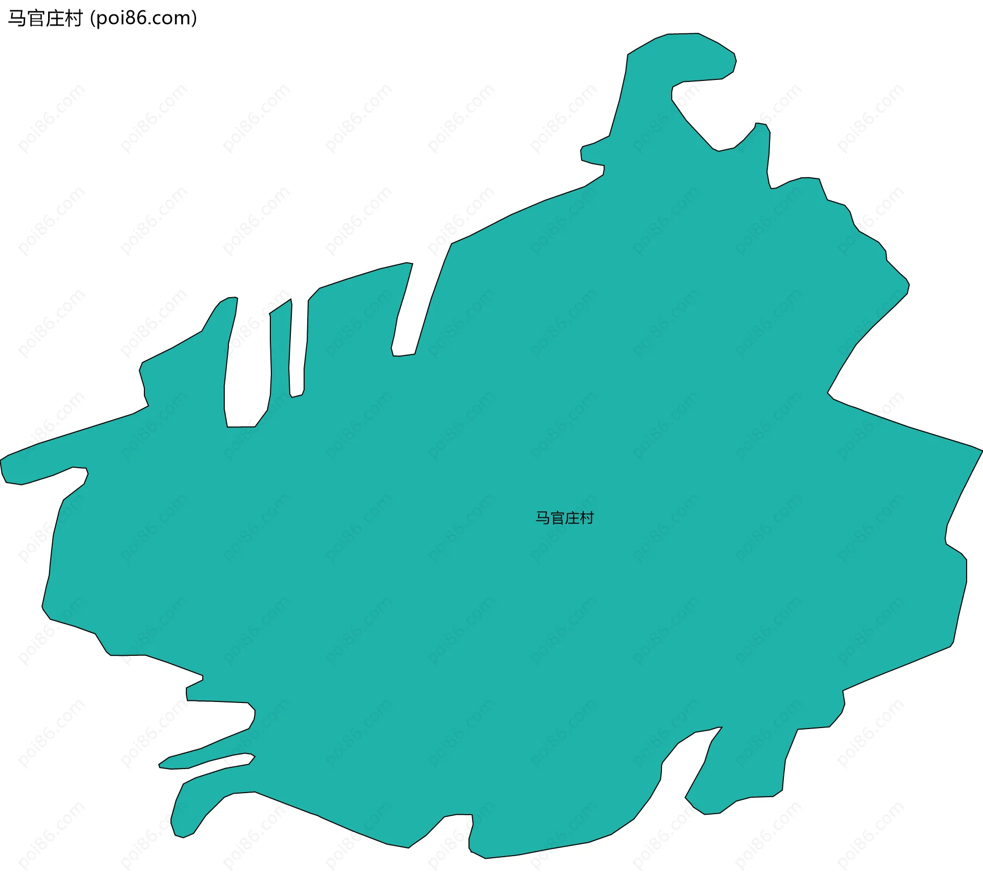马官庄村边界地图
