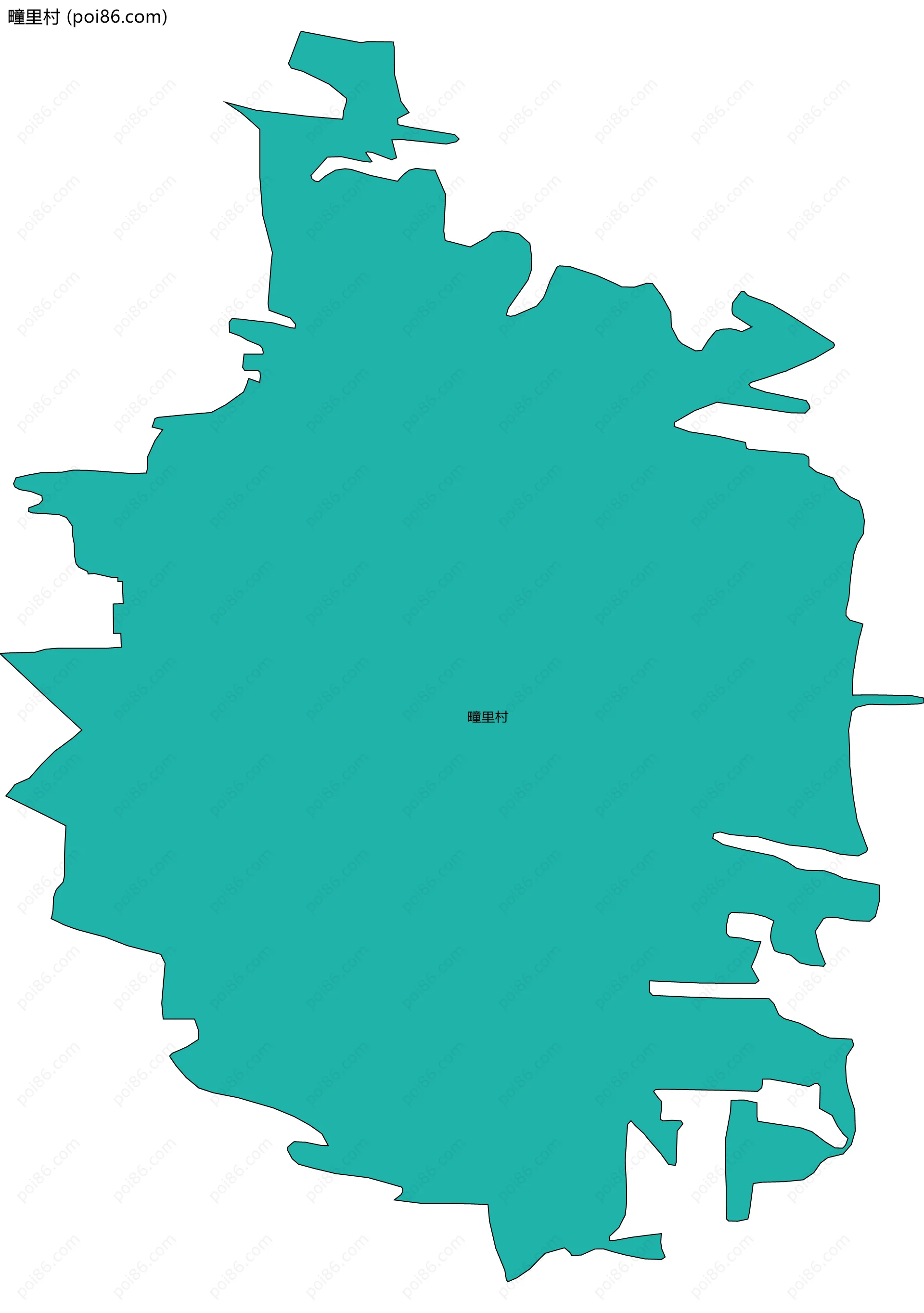 疃里村边界地图