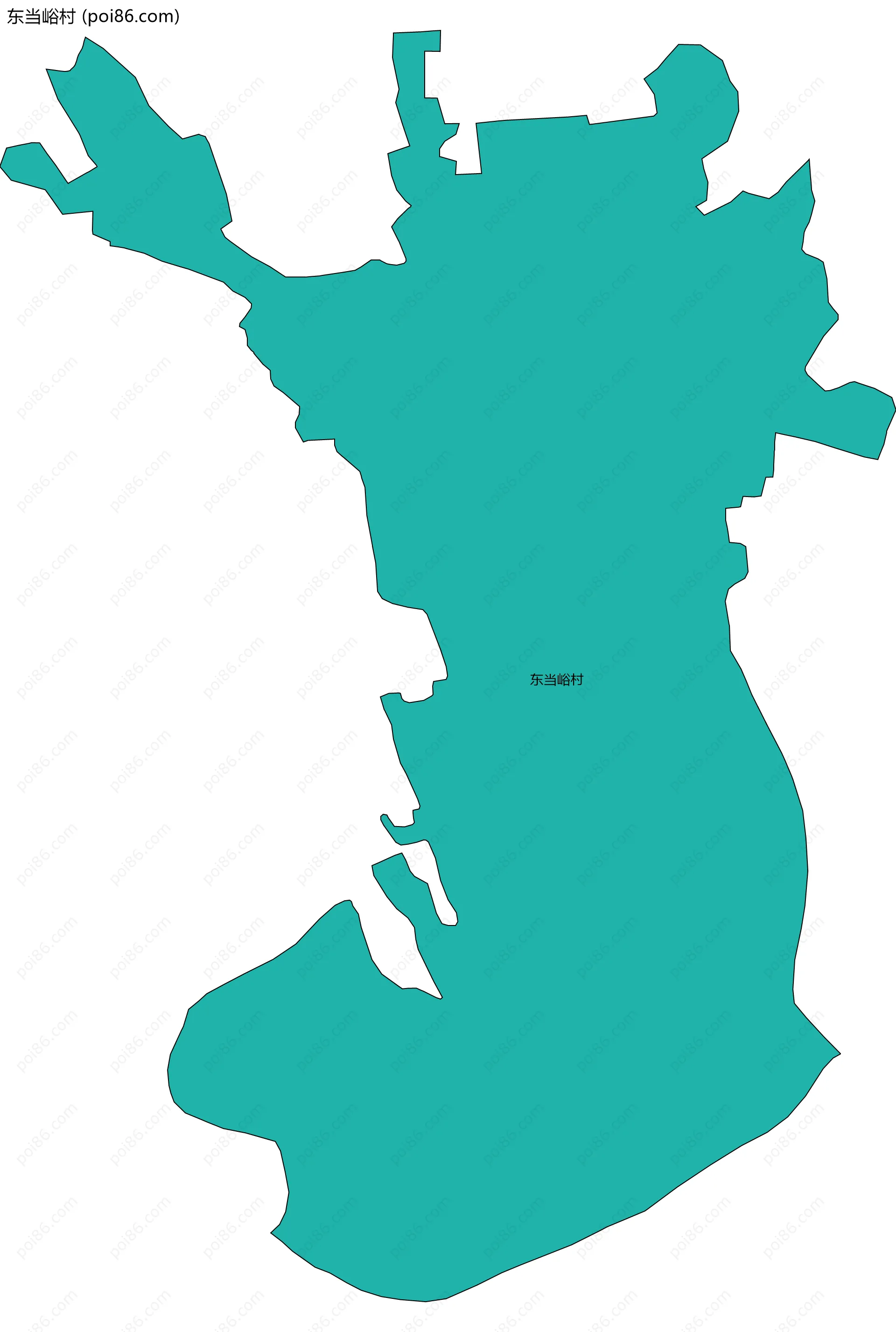 东当峪村边界地图