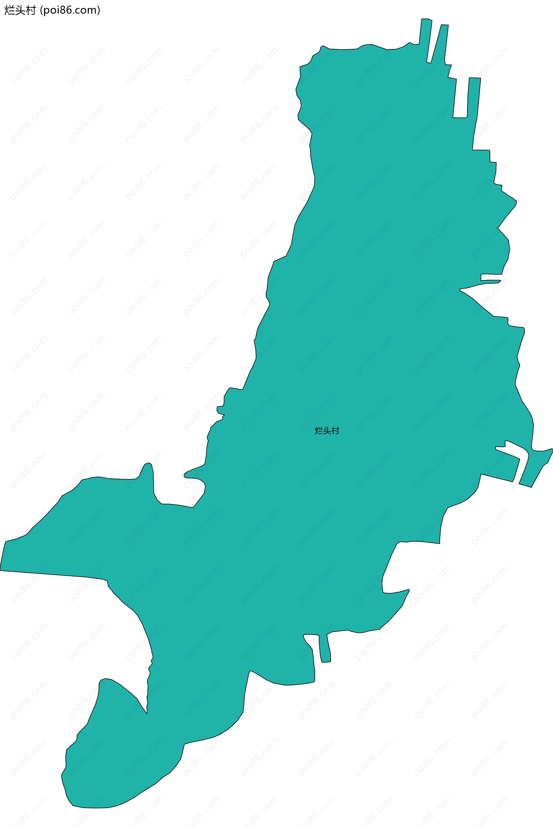 烂头村边界地图