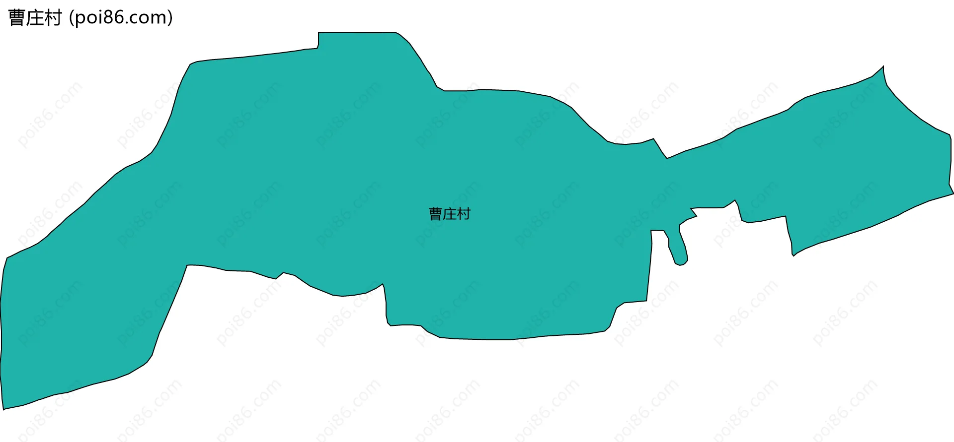 曹庄村边界地图