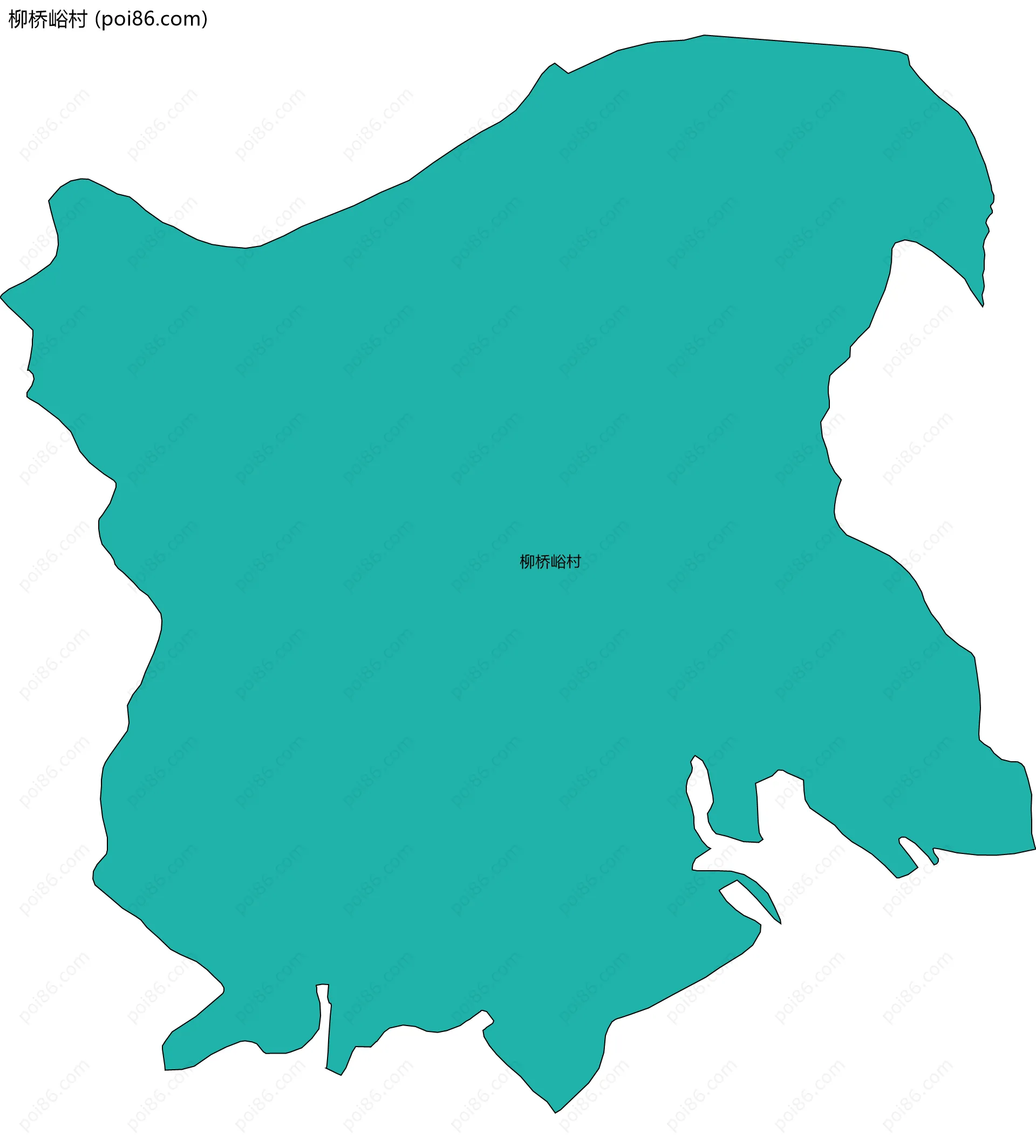 柳桥峪村边界地图