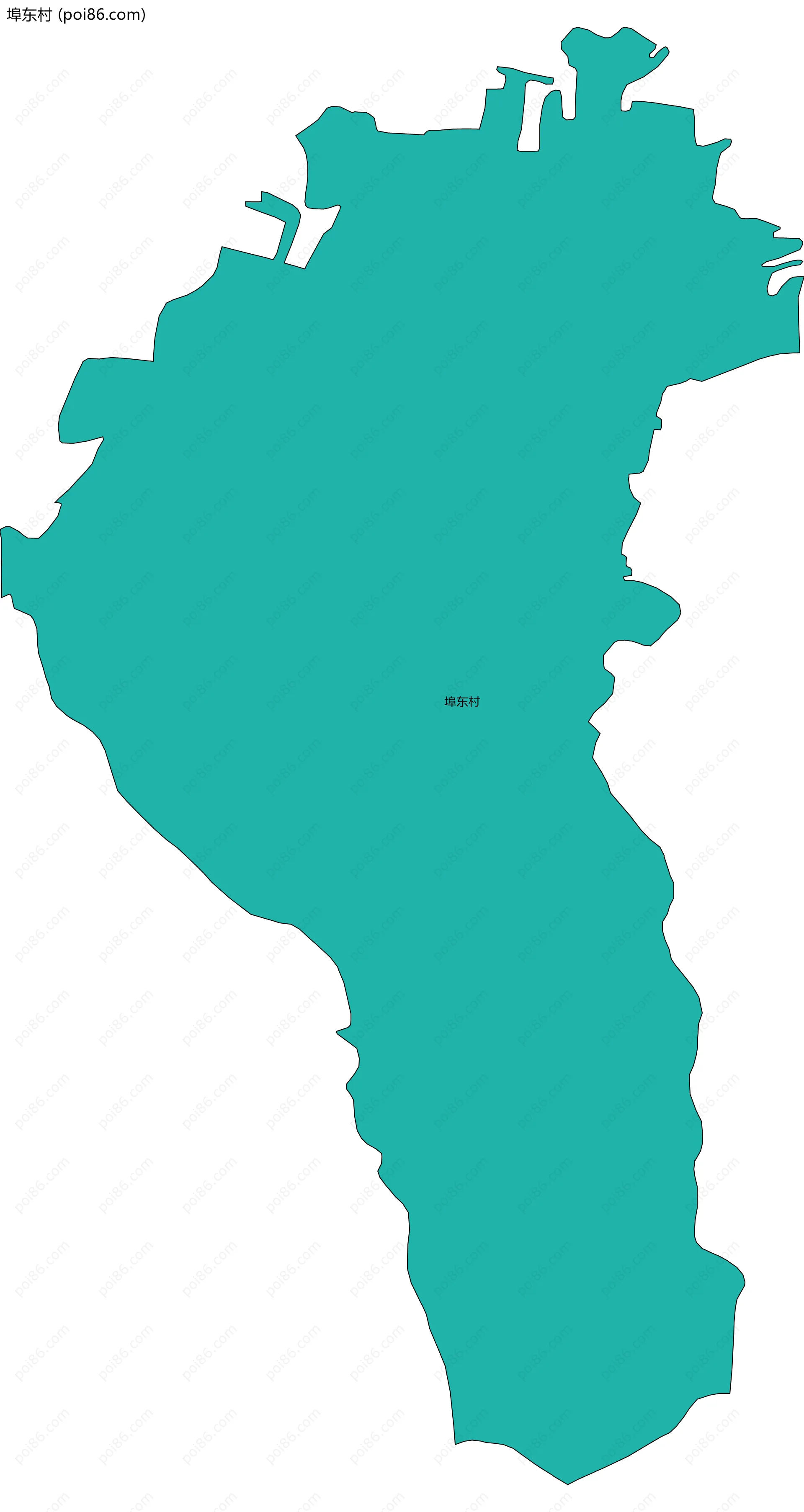 埠东村边界地图