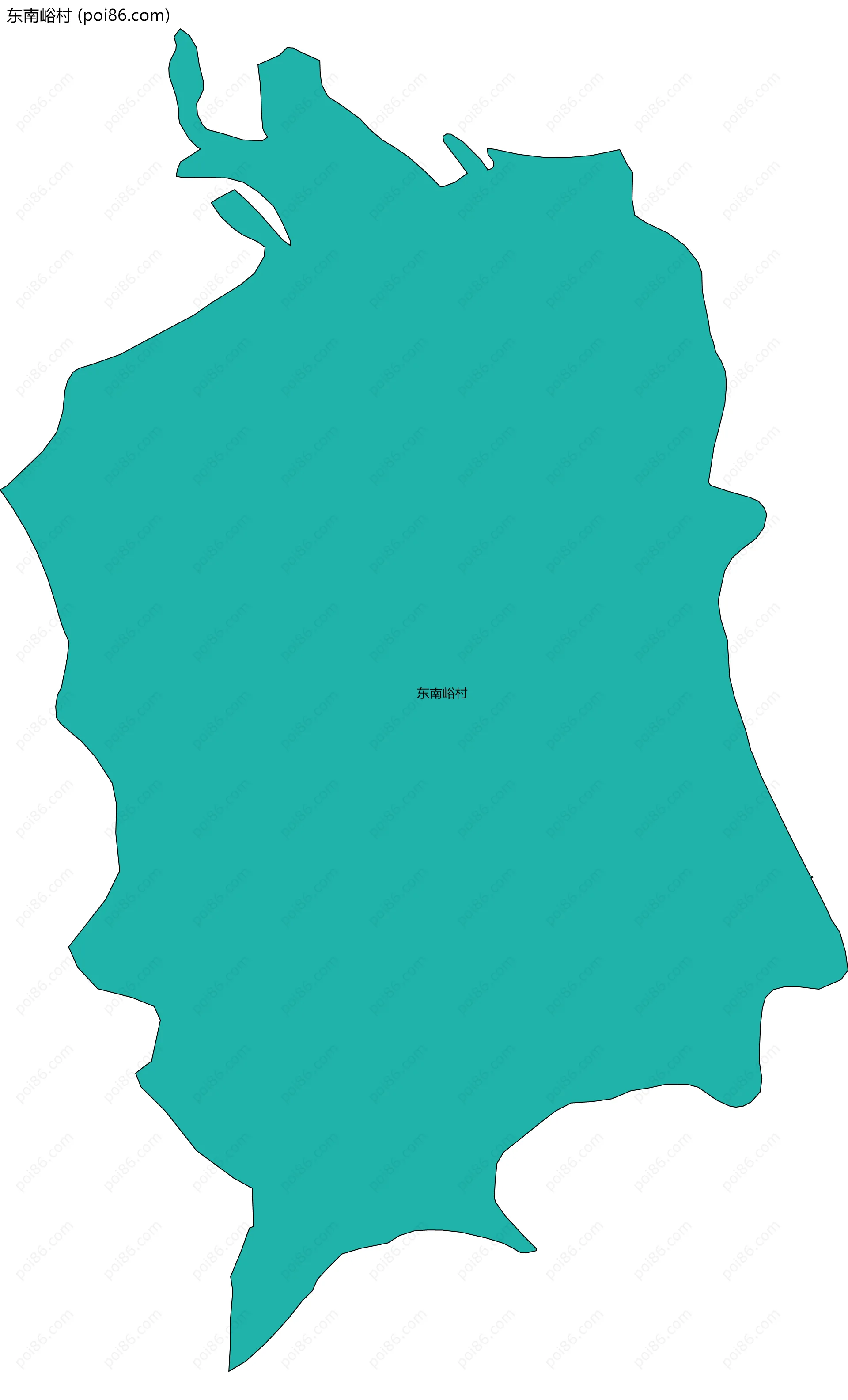 东南峪村边界地图