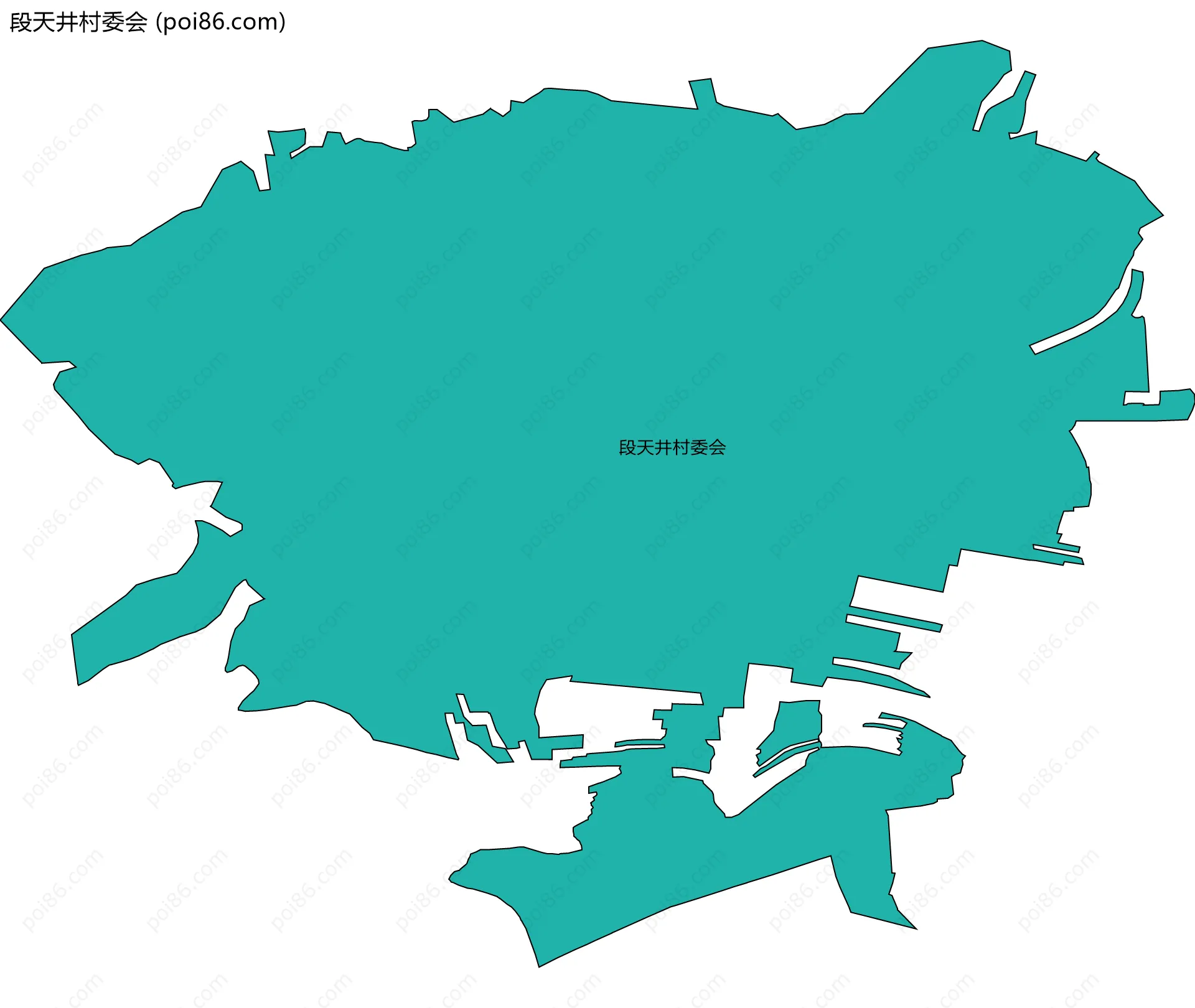 段天井村委会边界地图
