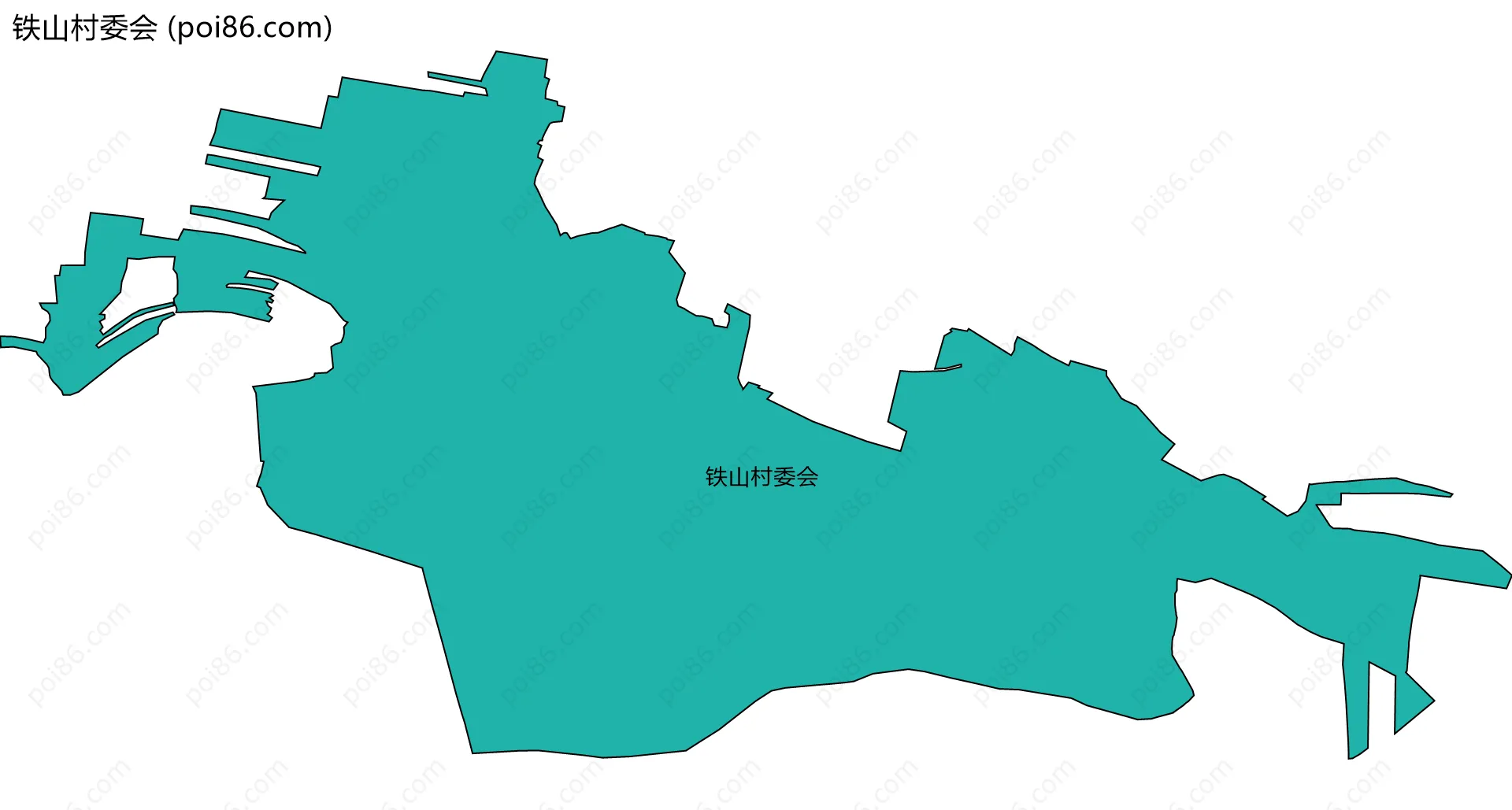 铁山村委会边界地图