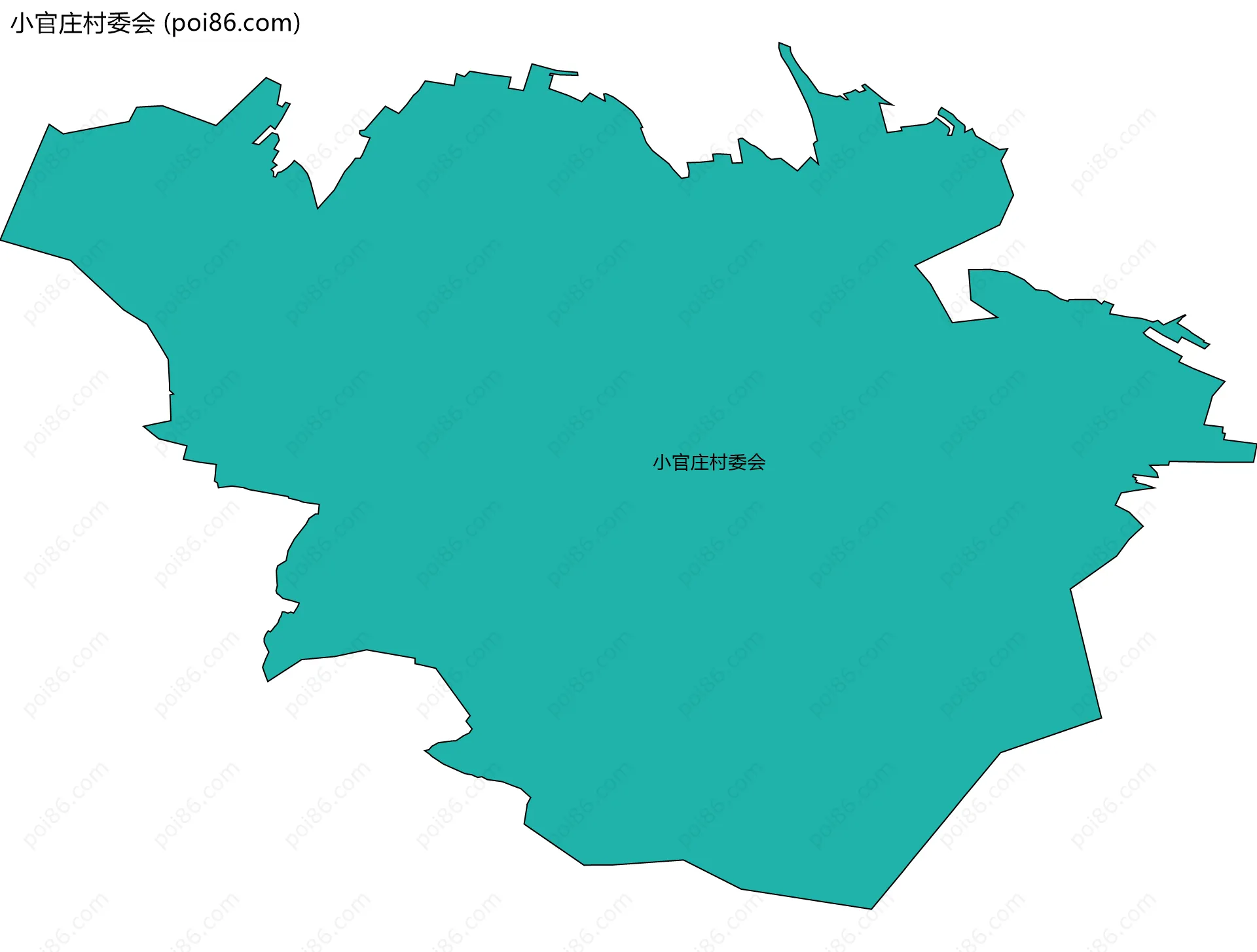 小官庄村委会边界地图